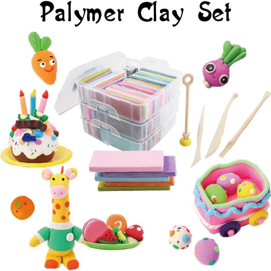 Juego de Arcilla Polimérica 60 Colores Tavolozza 28.35g