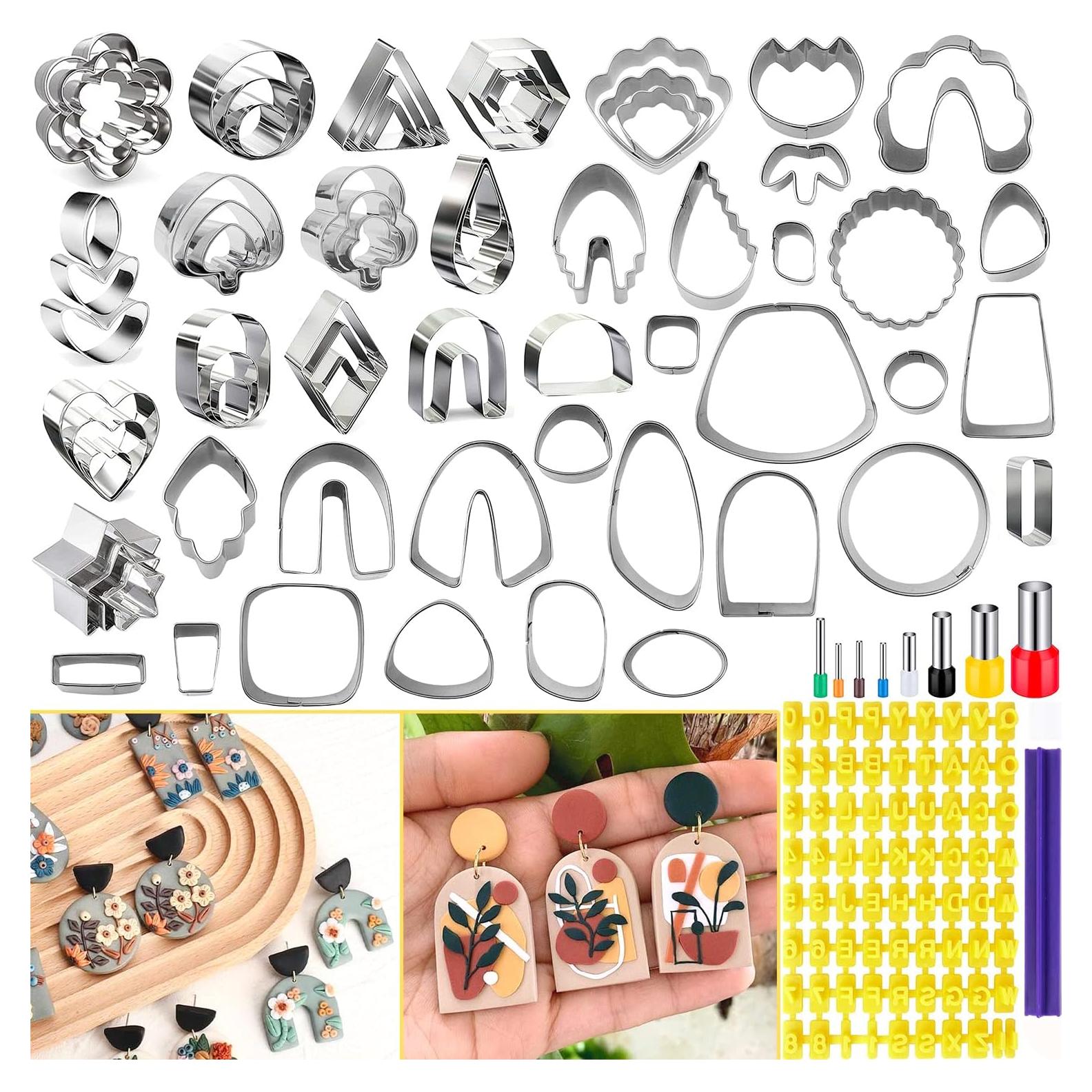 Cortadores de Arcilla PTFJZ 76 Piezas para Pendientes