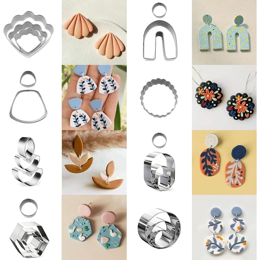 Cortadores de Arcilla PTFJZ 76 Piezas para Pendientes