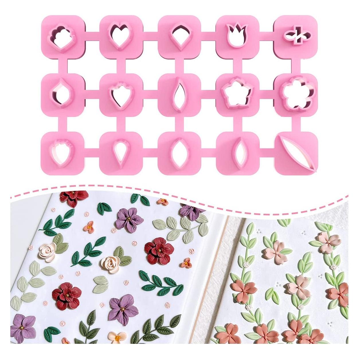 Cortadores de Arcilla Polimérica Mini Keoker - 15 Formas para Aretes