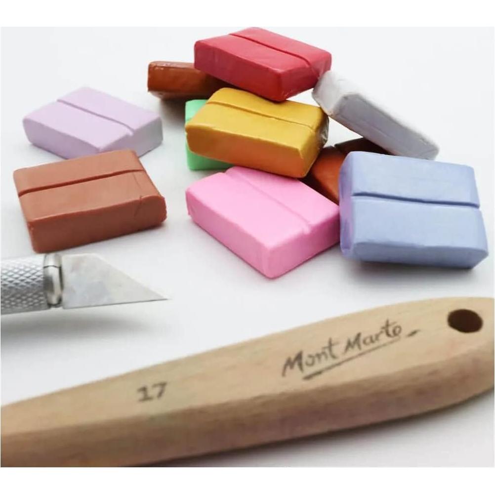 Juego de Arcilla Polimérica Mont Marte - 10 Colores Metálicos - 100g