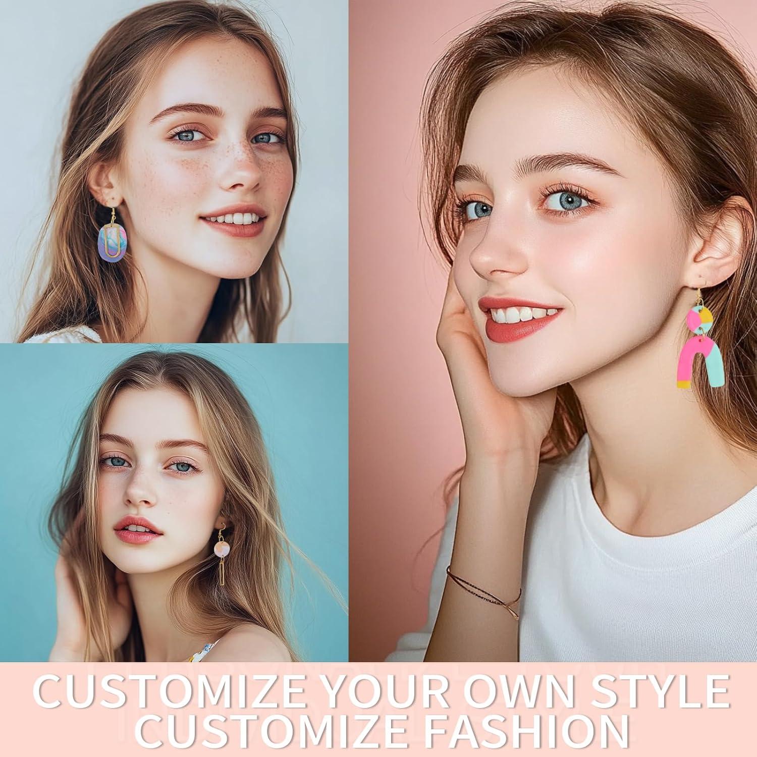 Kit de Fabricación de Pendientes de Arcilla Polimérica Patemby 184 Piezas