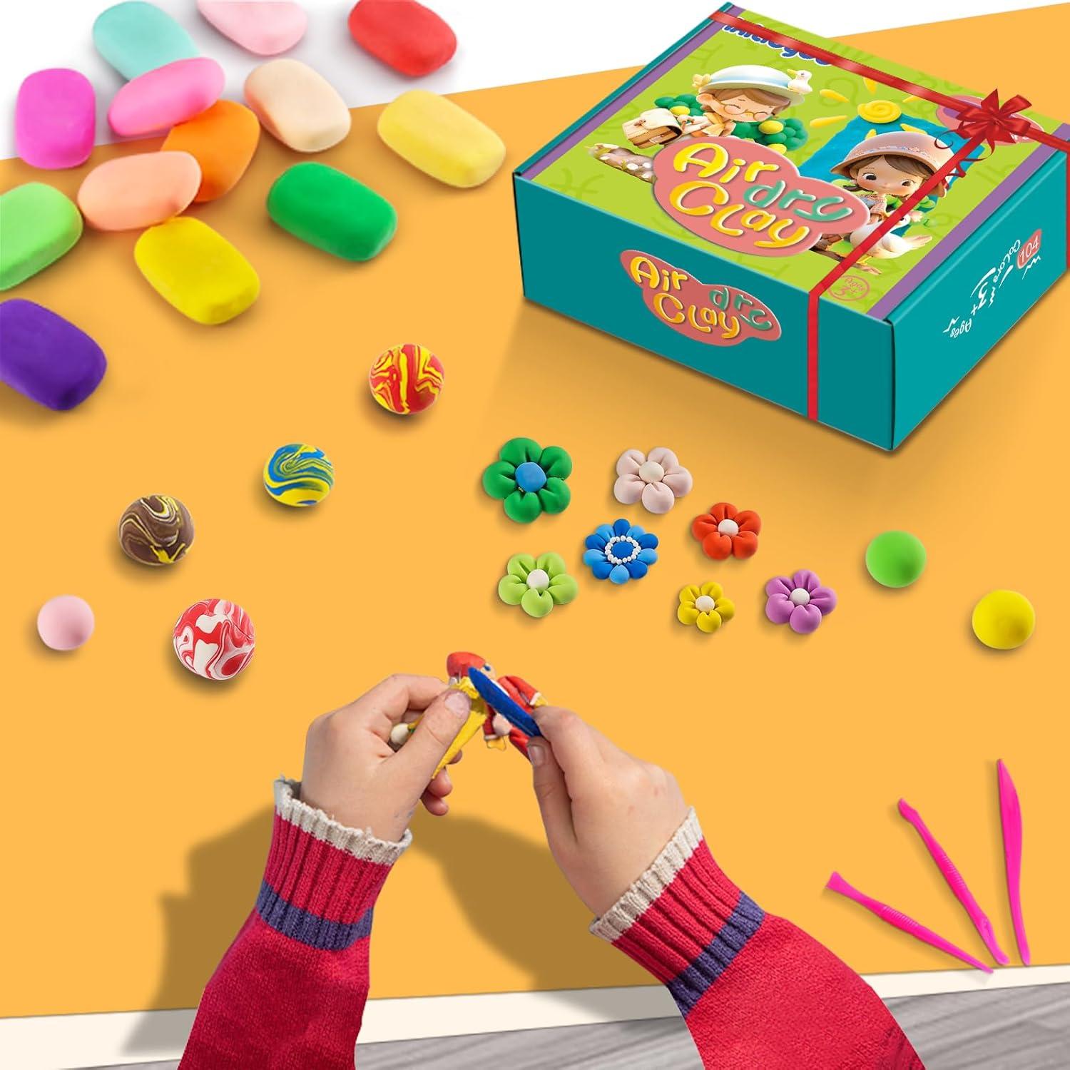 Kit de Arcilla Secada al Aire Ixiaoyoo - 78 Colores para Modelar