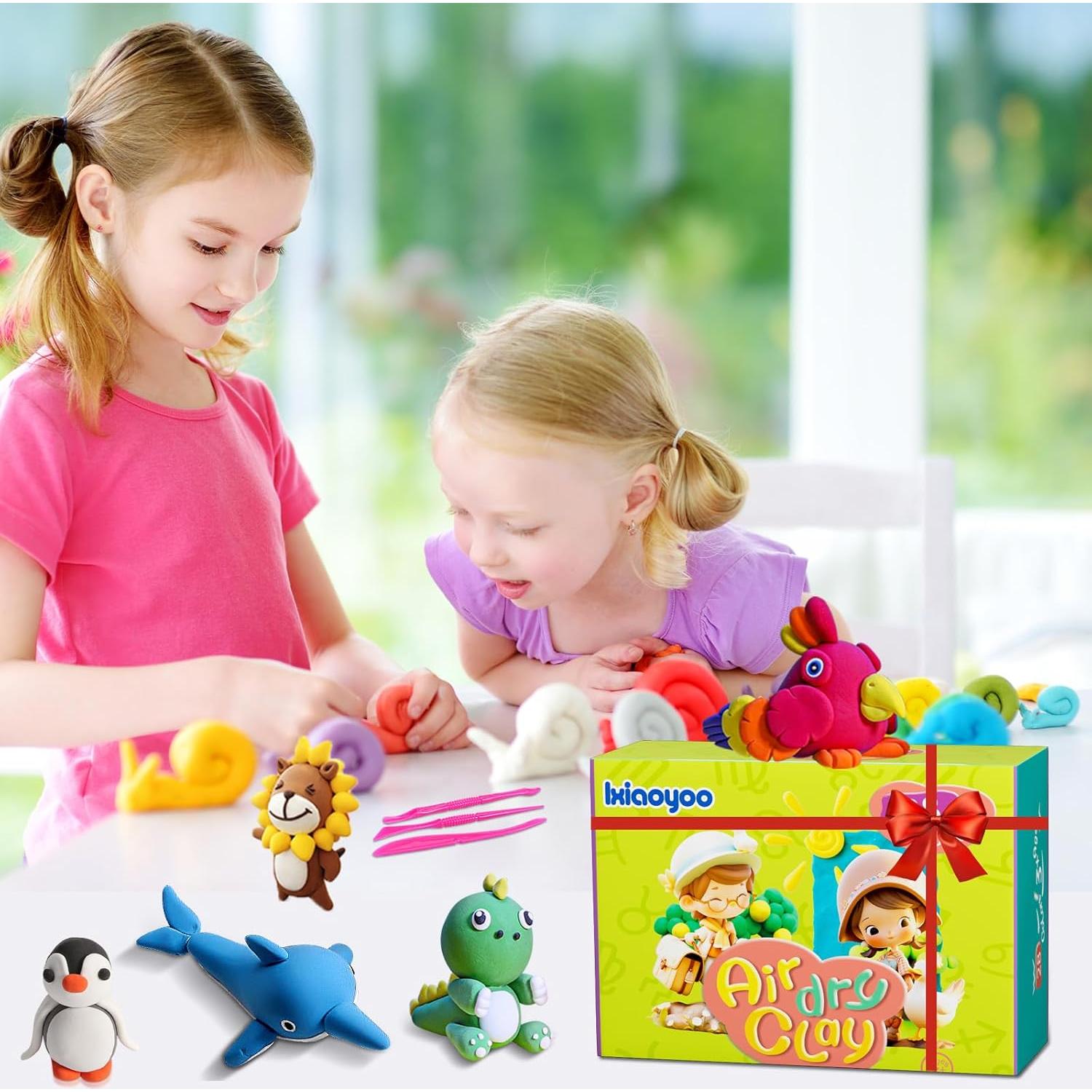 Kit de Arcilla Secada al Aire Ixiaoyoo - 78 Colores para Modelar