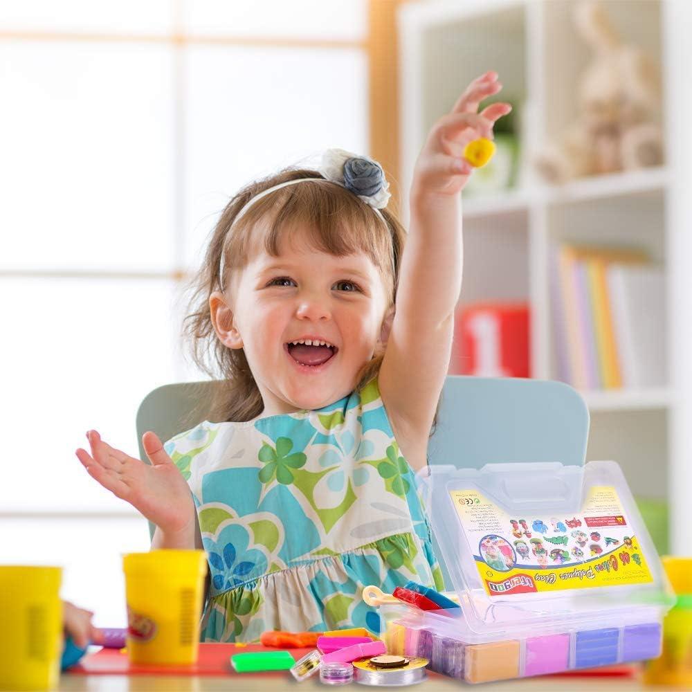 Arcilla Polimérica ifergoo 46 Colores 1.2 kg Horneable No Tóxica