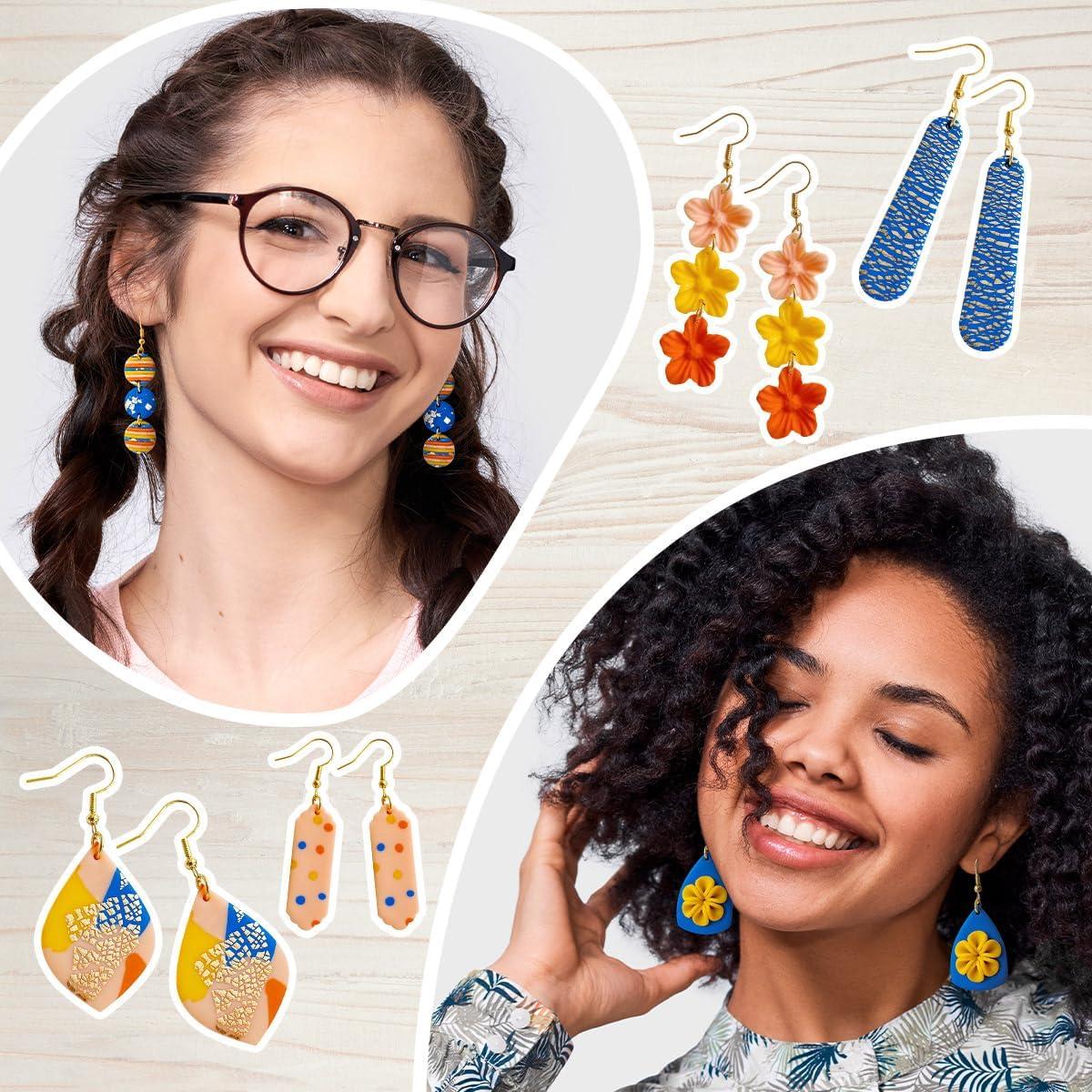 Kit de Fabricación de Pendientes de Arcilla Polimérica Keoker - 23 Cortadores y 5 Colores