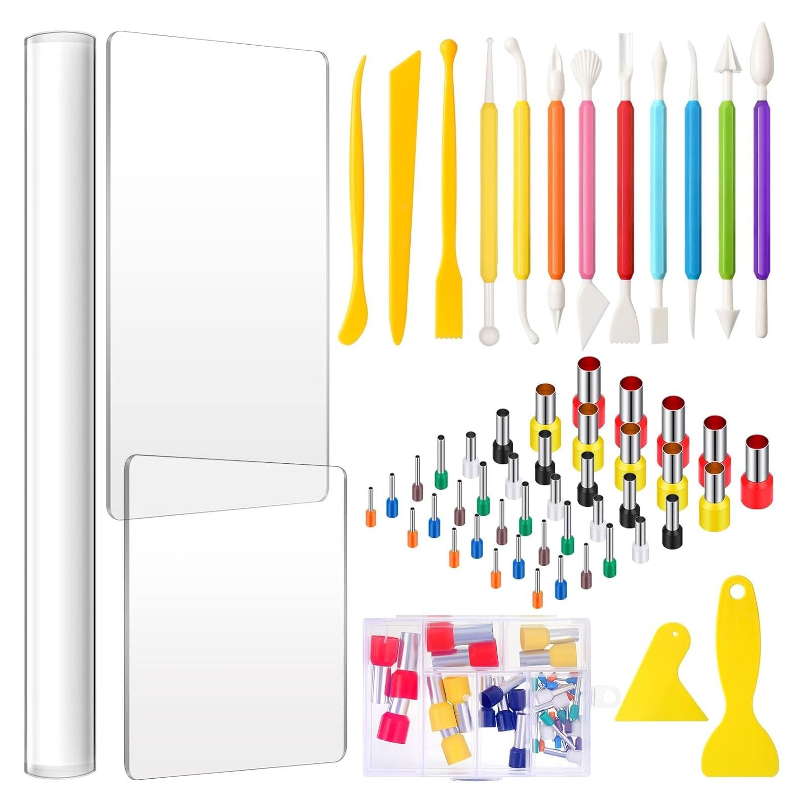 Juego de Herramientas para Arcilla Polímero 57 Pcs Honoson