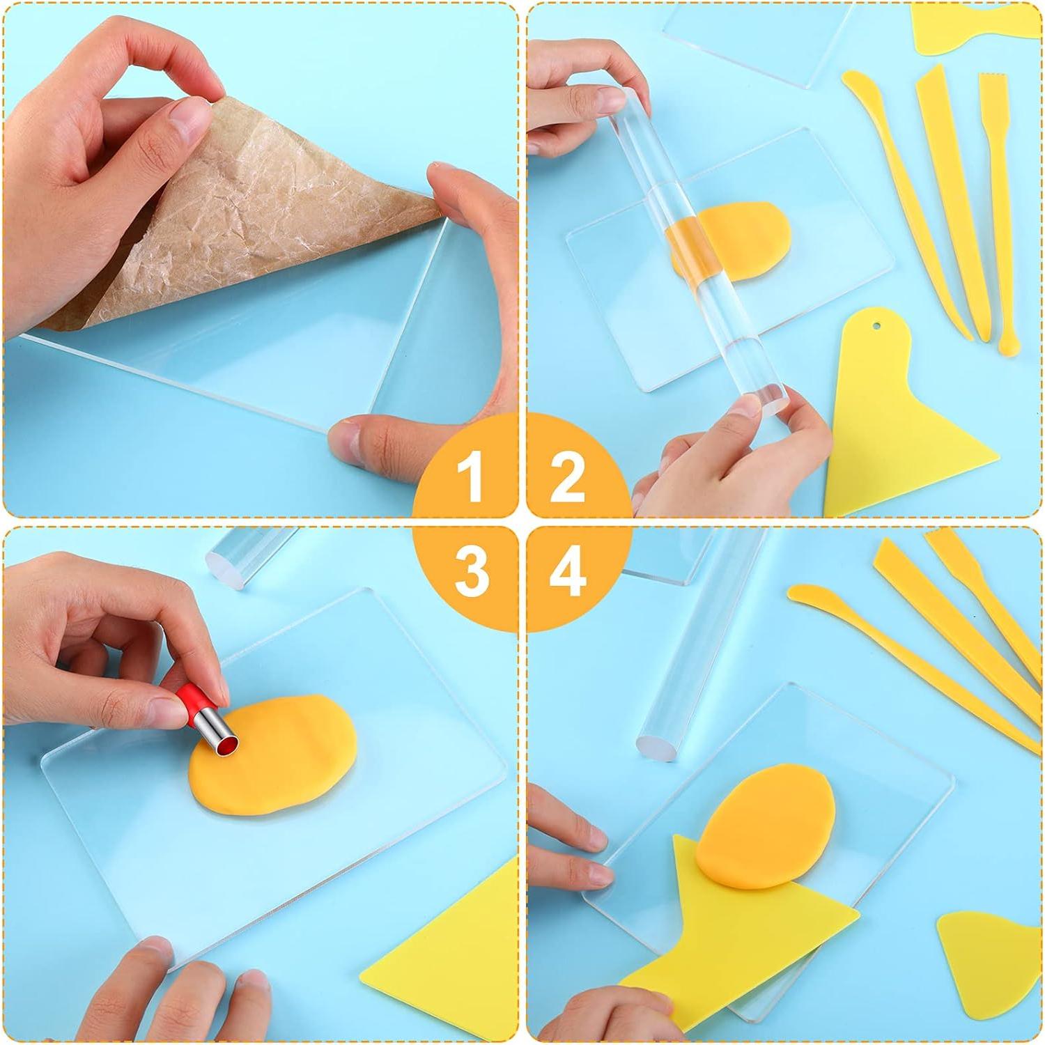 Juego de Herramientas para Arcilla Polímero 57 Pcs Honoson