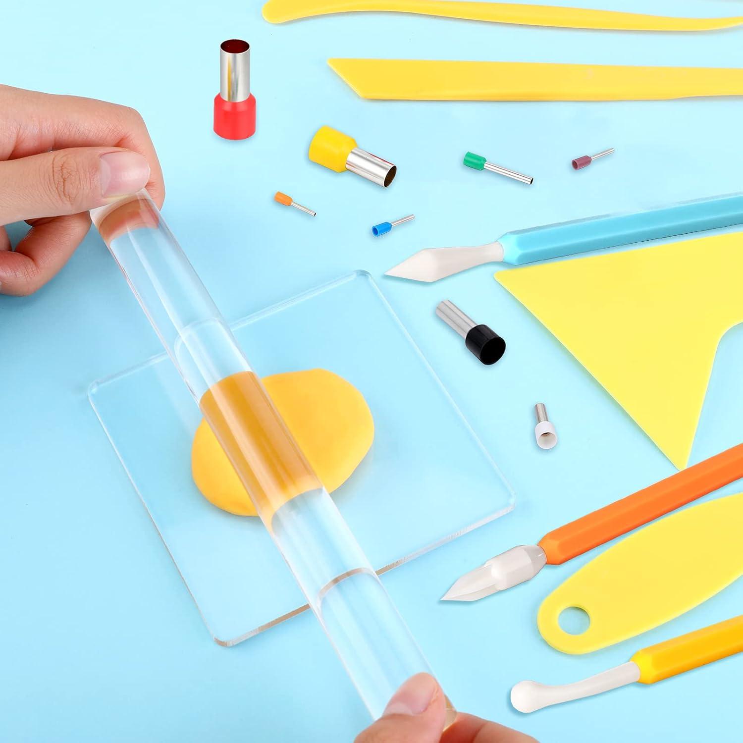 Juego de Herramientas para Arcilla Polímero 57 Pcs Honoson