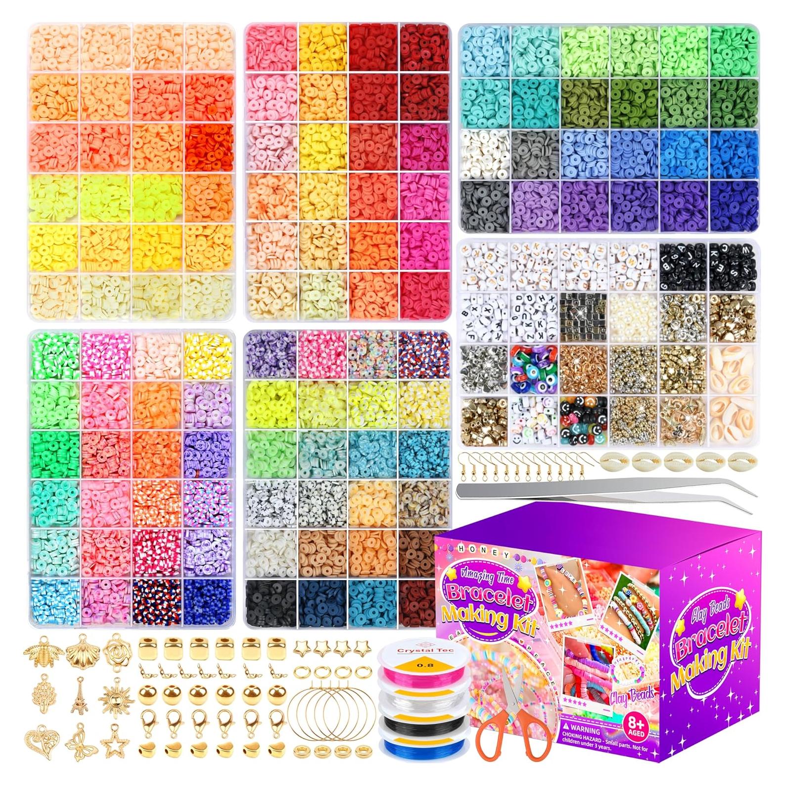 Kit de Pulseras de Arcilla Polimérica Amazing Time - 120 Colores