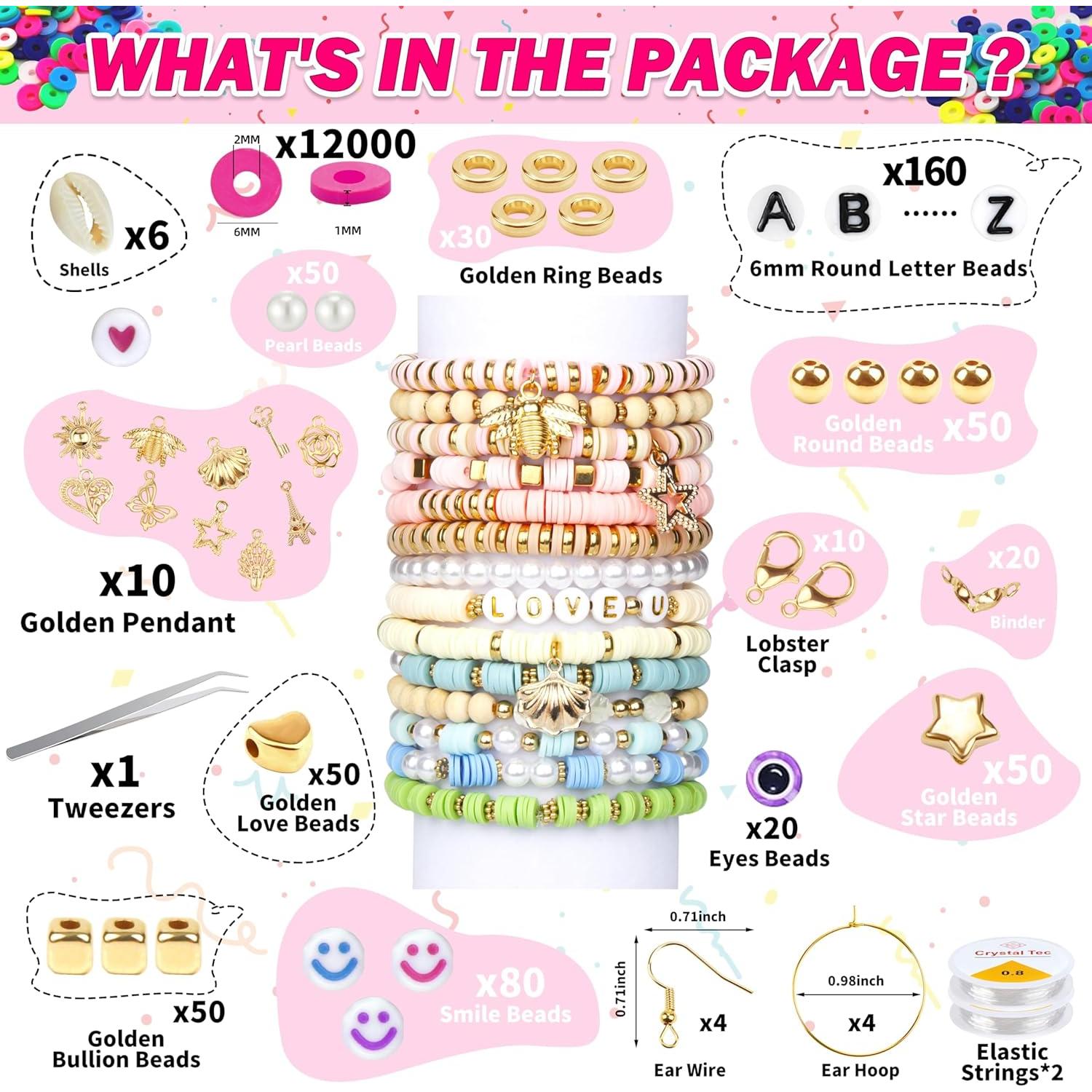 Kit de Pulseras de Arcilla Polimérica Amazing Time - 120 Colores