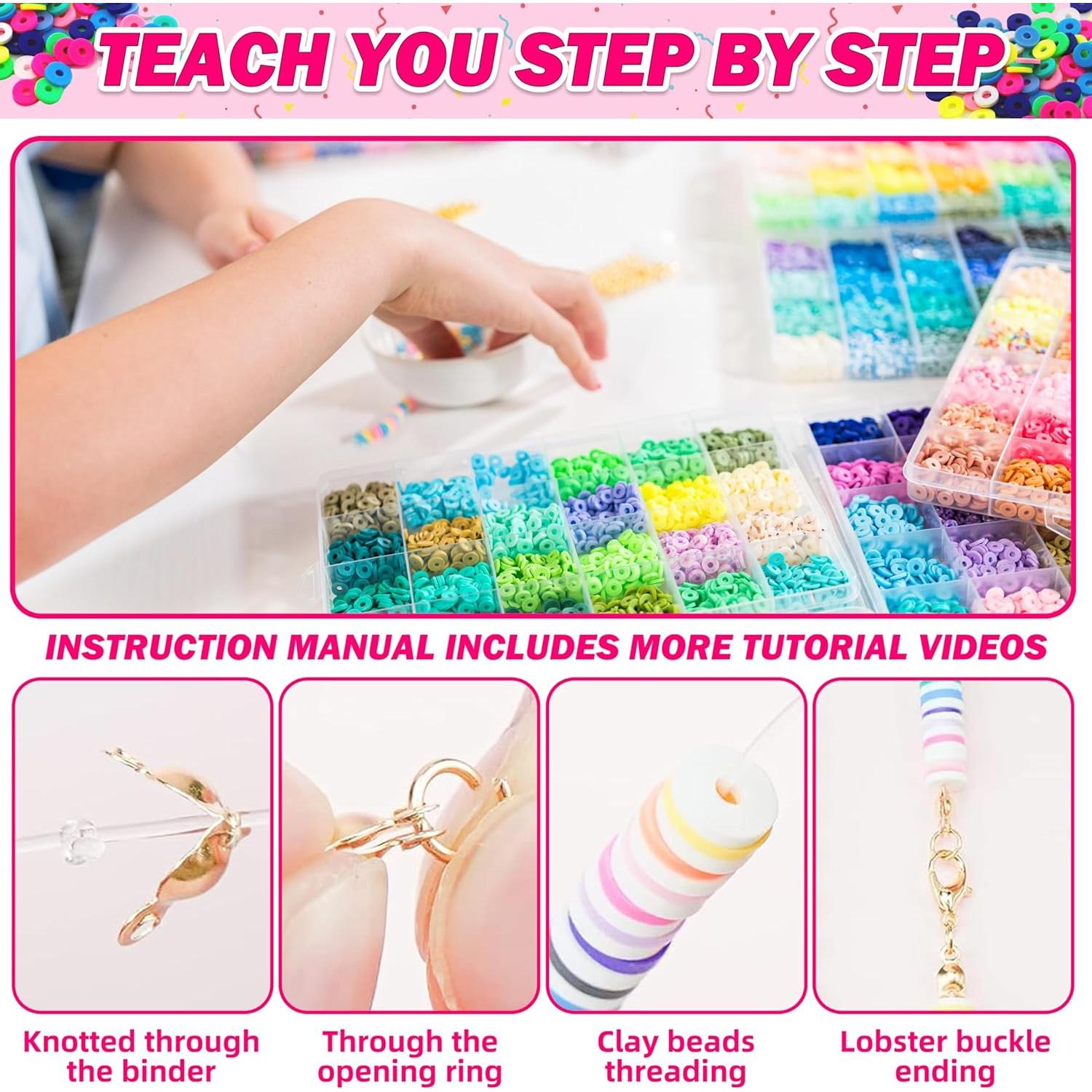 Kit de Pulseras de Arcilla Polimérica Amazing Time - 120 Colores