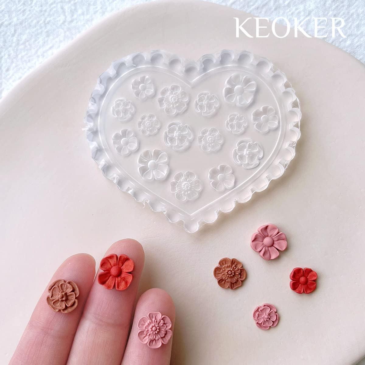 Moldes de Silicona para Arcilla Polimérica KEOKER - 4 Piezas