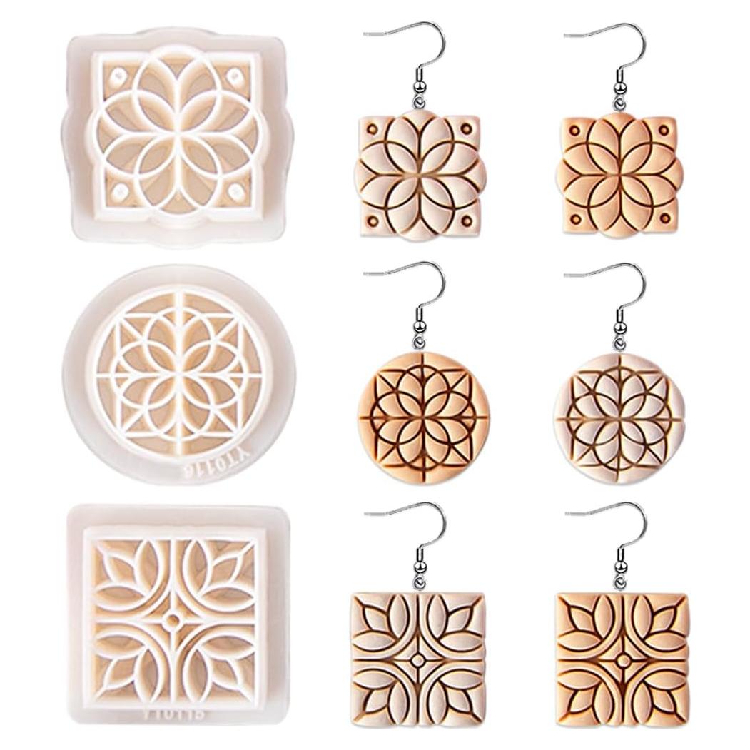 Juego de 3 Cortadores de Arcilla de Polímero Myhiju Retro