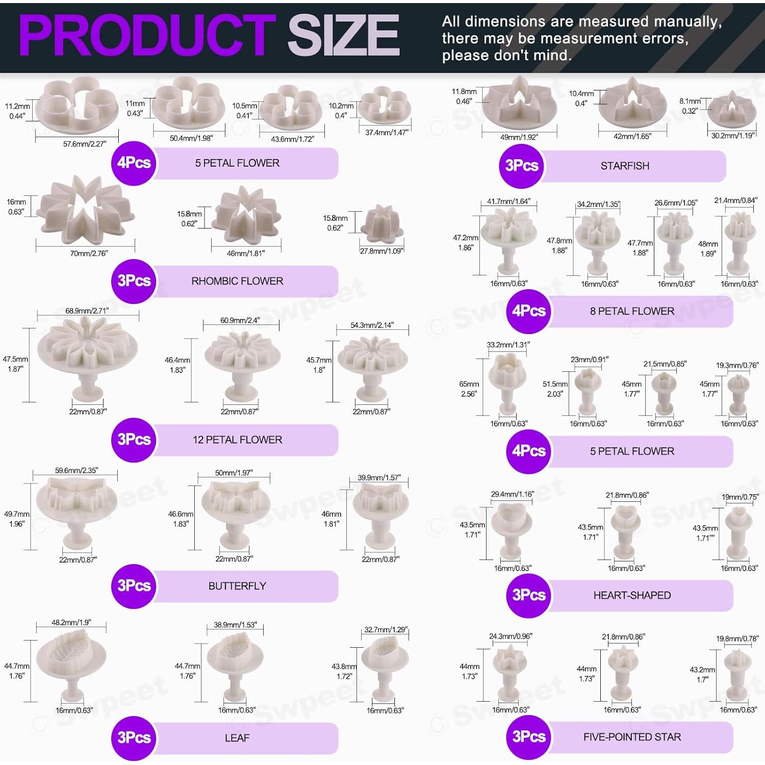 Kit de Herramientas de Pastelería Swpeet 122Pcs Verde