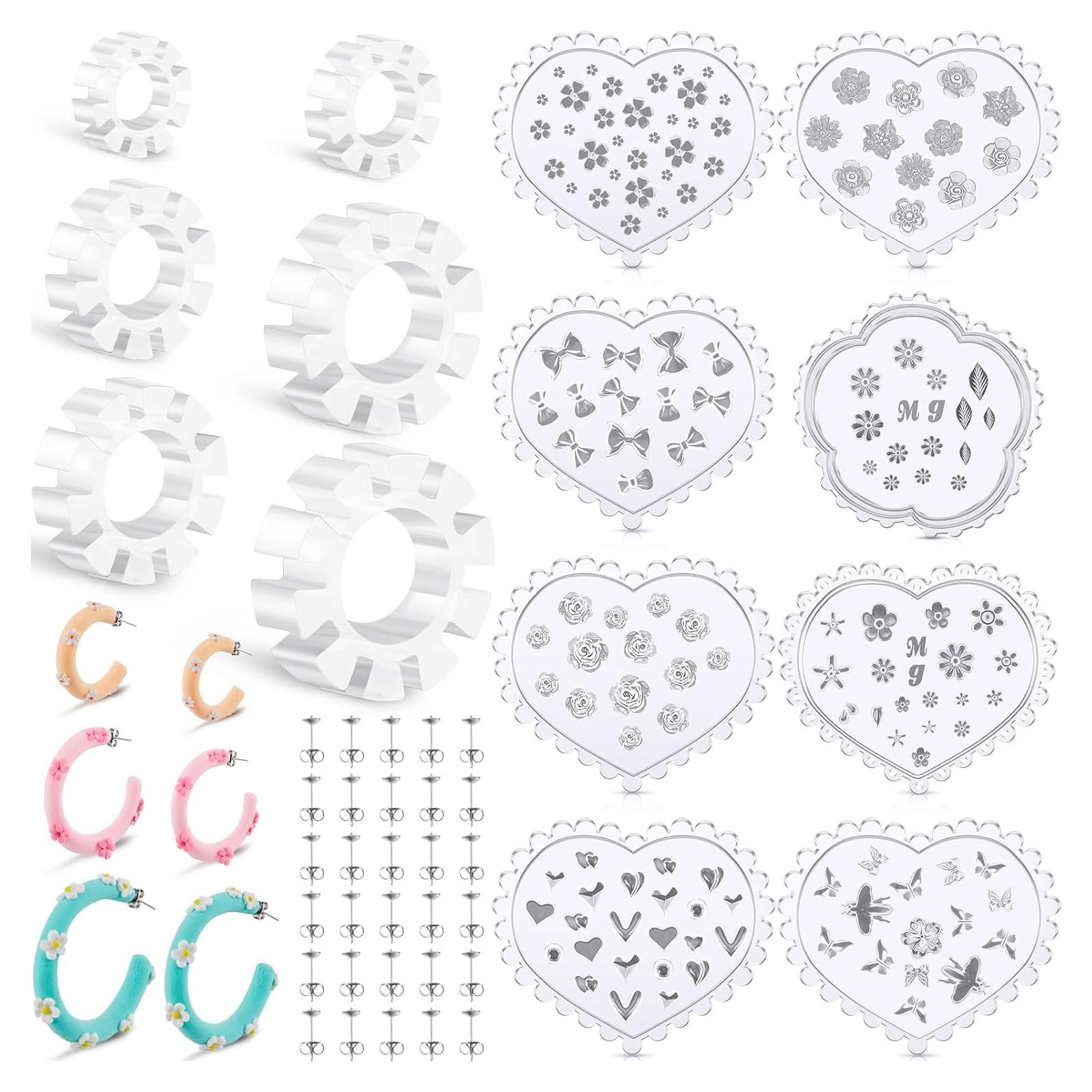 Kit de Joyería DIY Tanlade 14 Pcs - Moldes y Cortadores de Arcilla