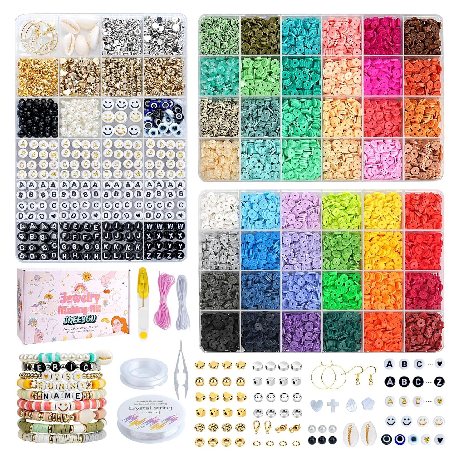 Kit de Fabricación de Pulseras JQEEYGV - 11,000 Piezas, 48 Colores