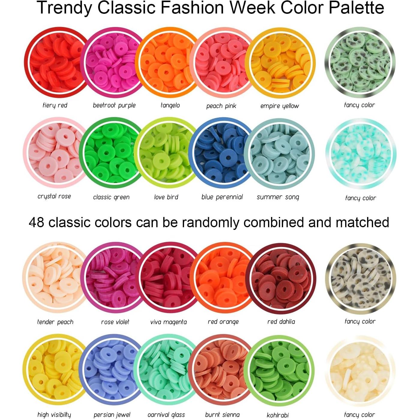 Kit de Fabricación de Pulseras JQEEYGV - 11,000 Piezas, 48 Colores