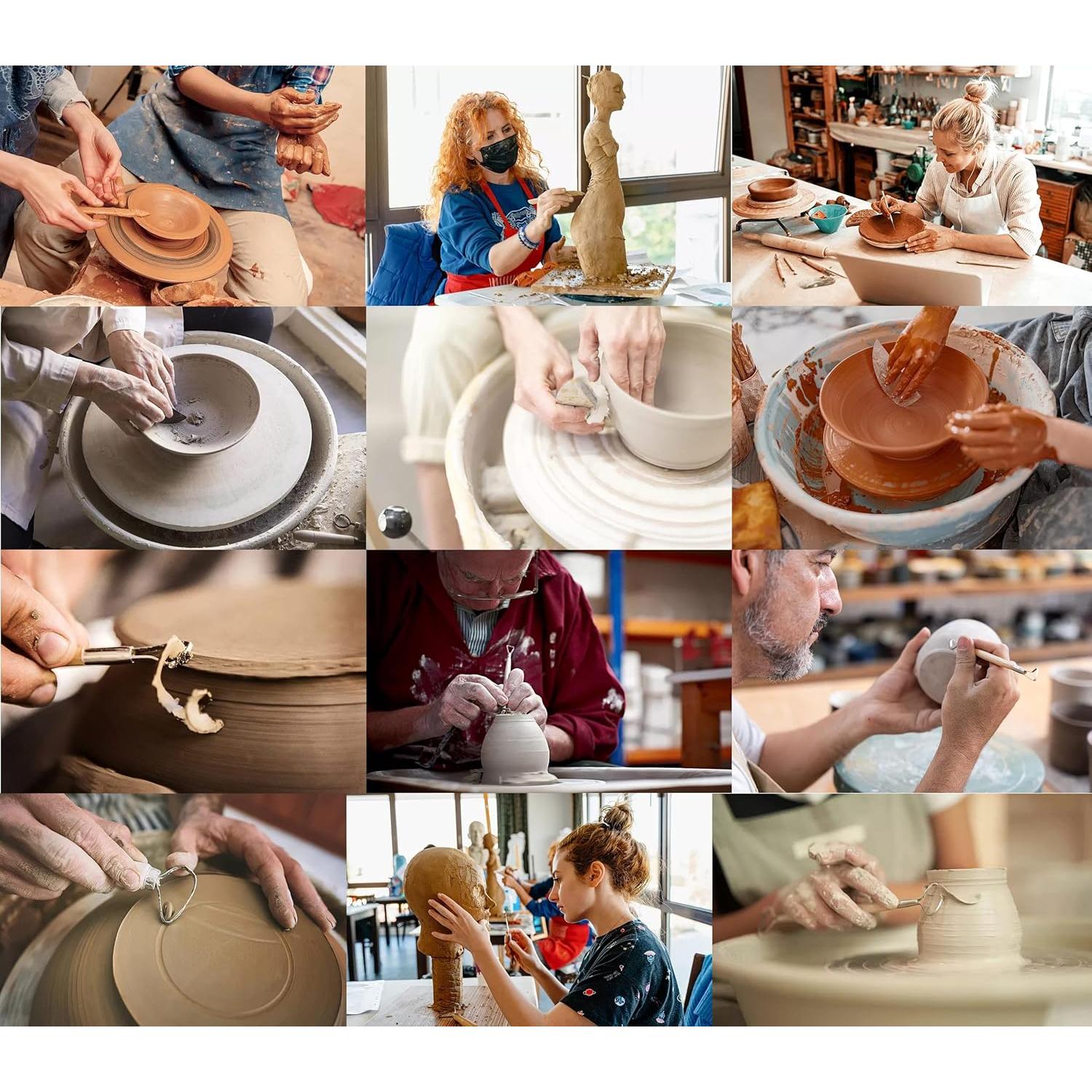 Kit de Herramientas de Cerámica Honbay 8 Piezas para Modelado