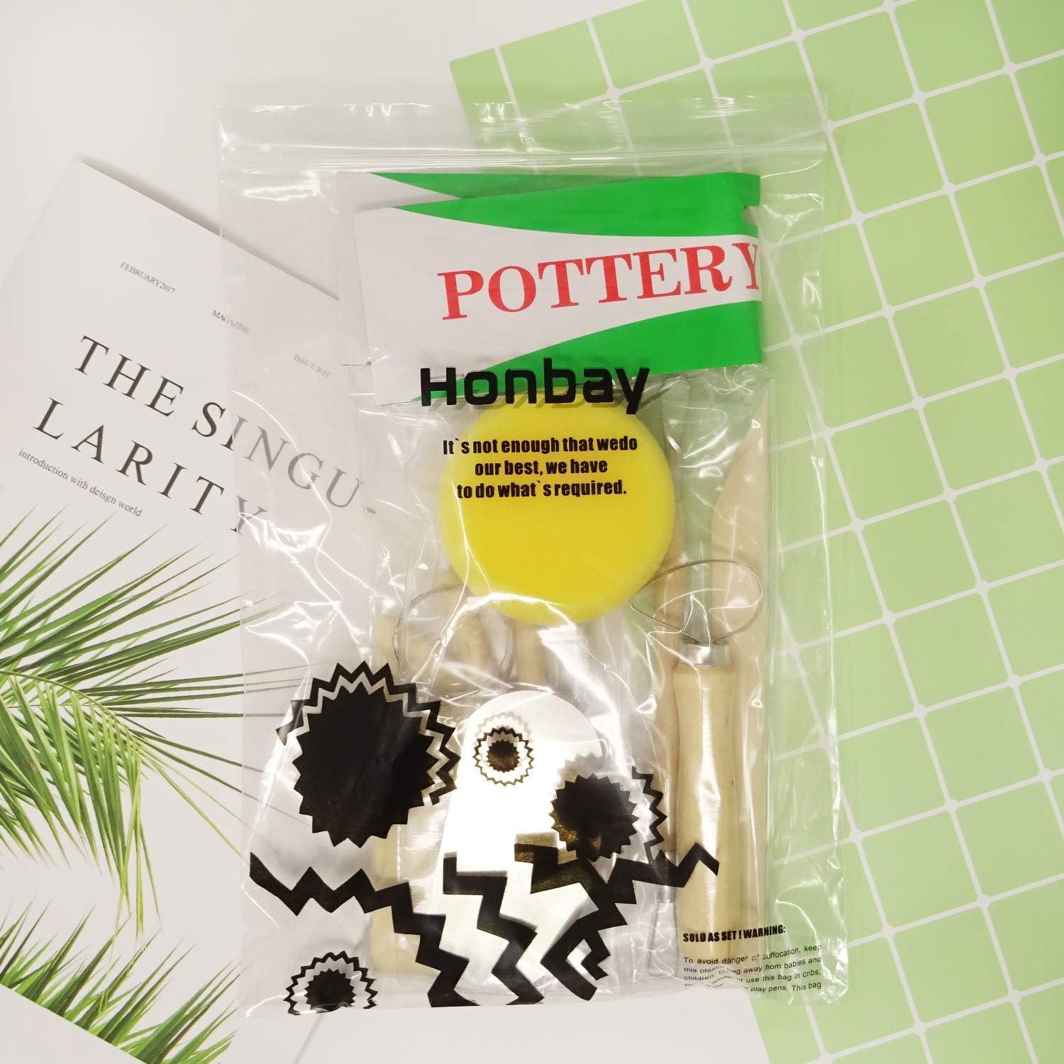 Kit de Herramientas de Cerámica Honbay 8 Piezas para Modelado
