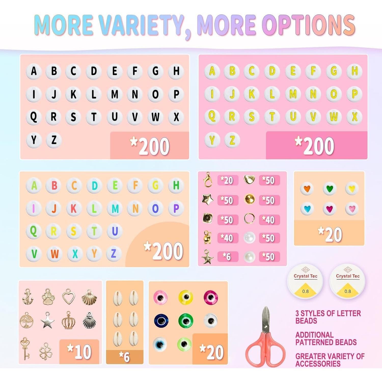 Kit de Fabricación de Pulseras Goldwise 13062 - 72 Colores