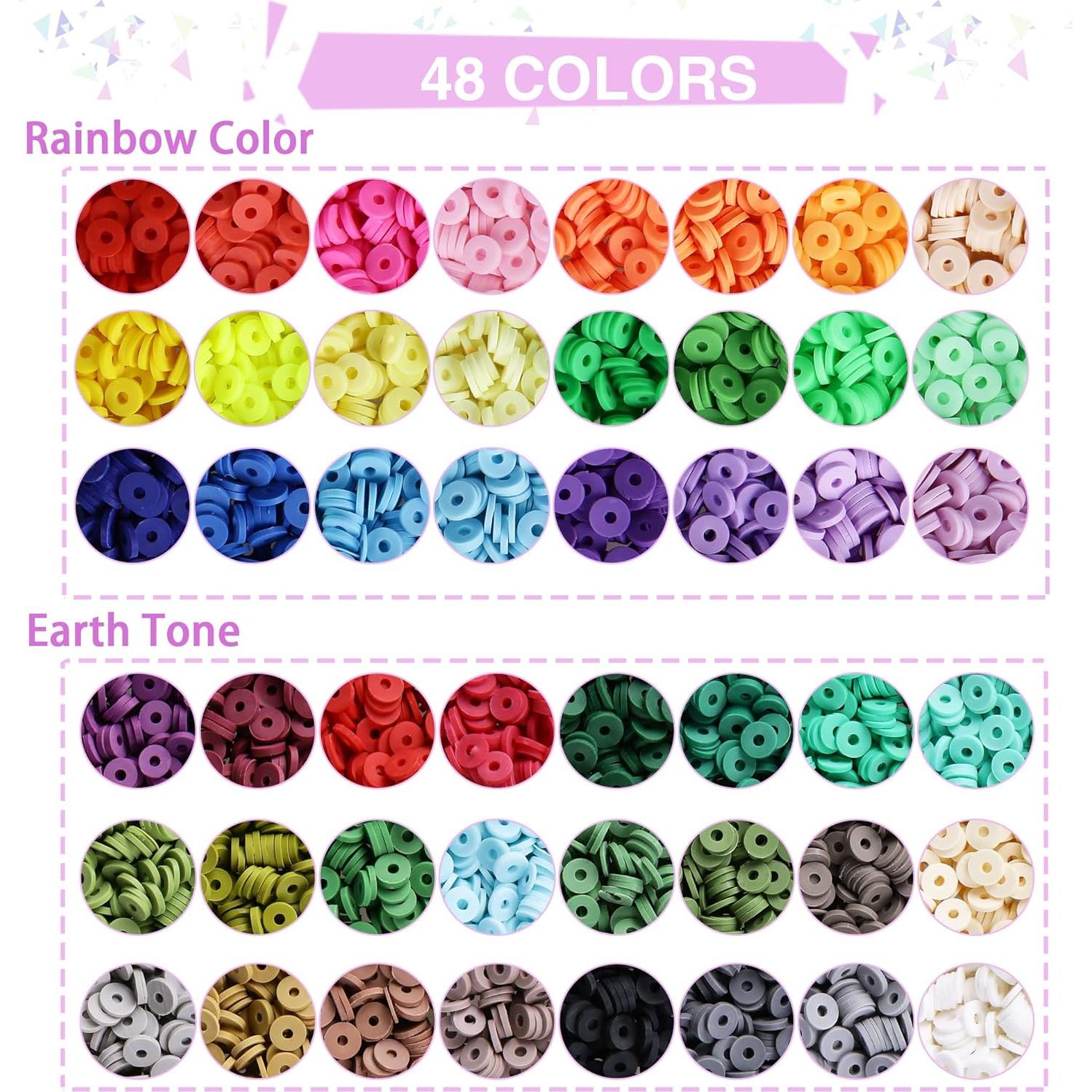 Greentime 4550 Piezas Perlas de Arcilla para Manualidades DIY