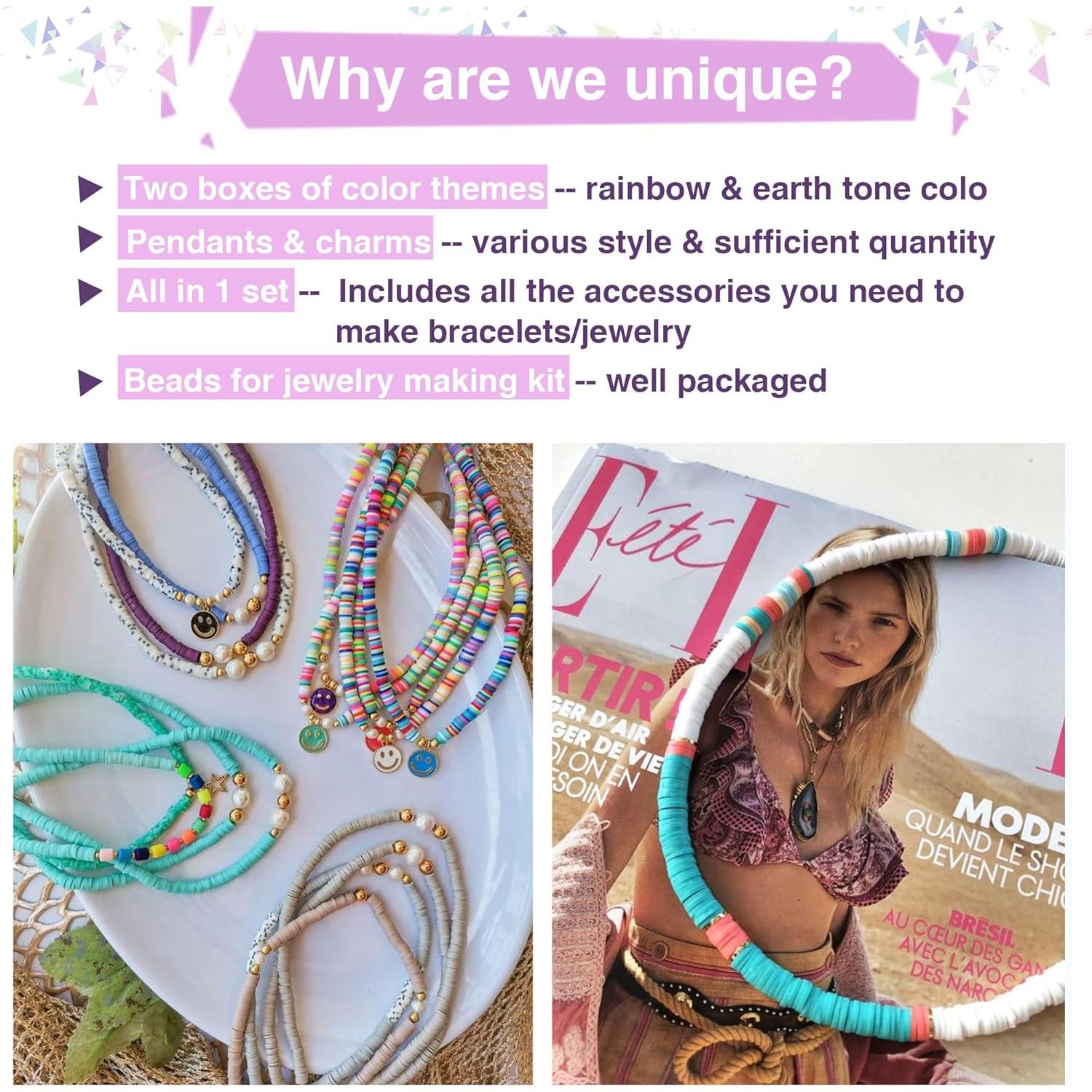 Greentime 4550 Piezas Perlas de Arcilla para Manualidades DIY