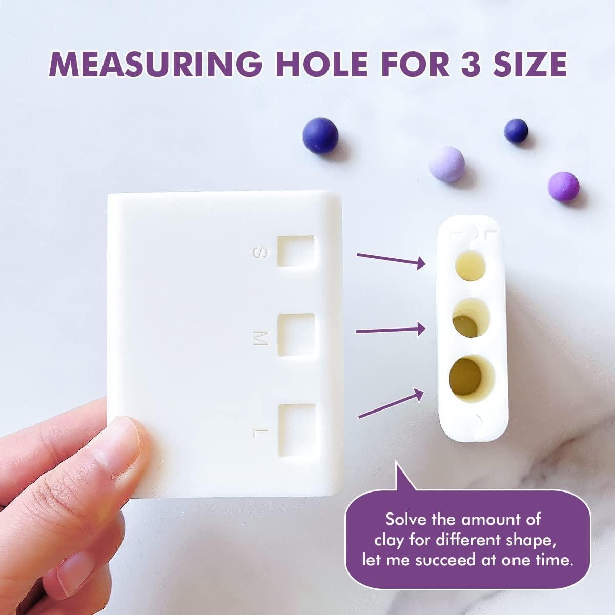 Rodillo de cuentas de arcilla de polimero Keoker 3 tamaños 8-12mm