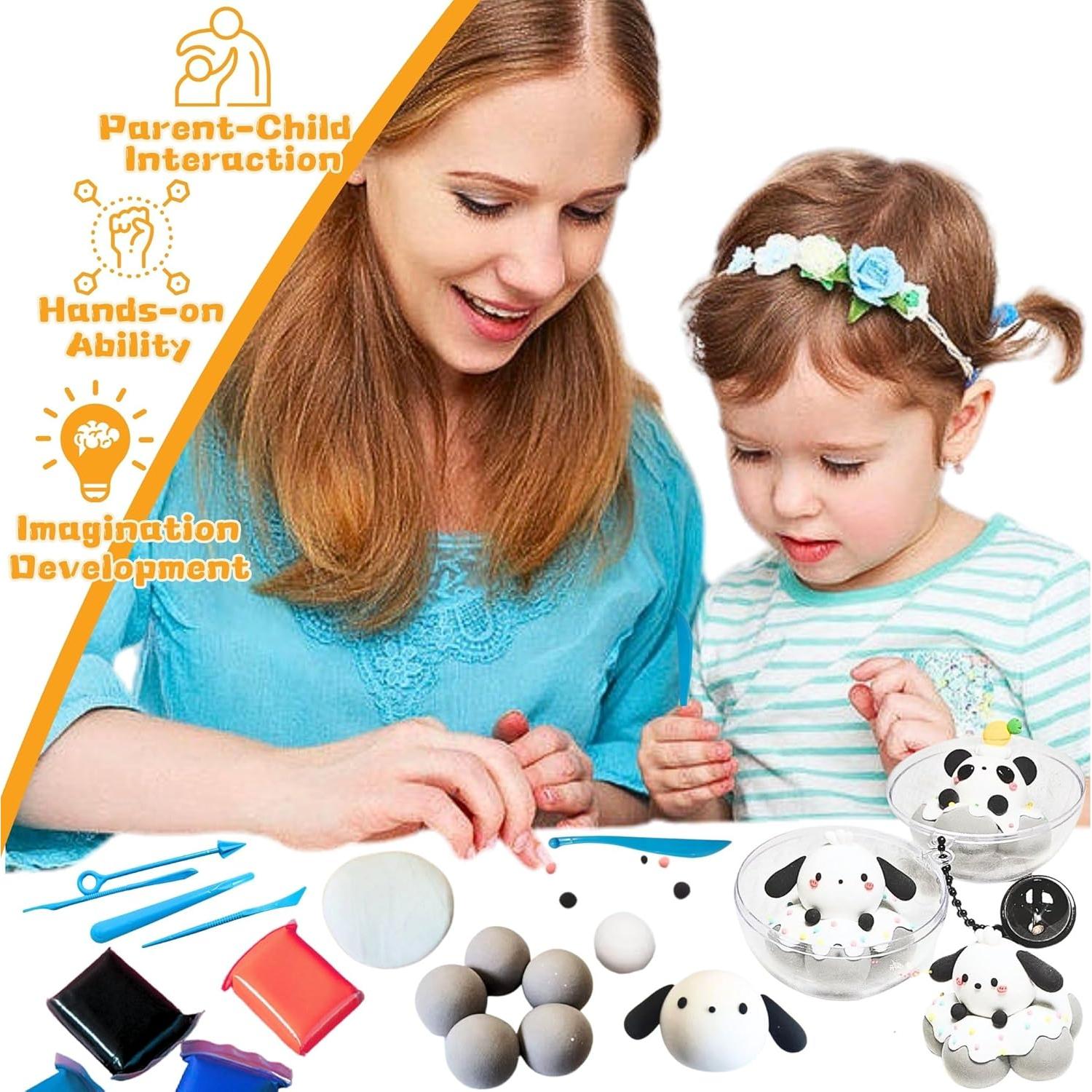 Kit de Arcilla Secada al Aire NafuXiaJJia 24 Colores con Herramientas