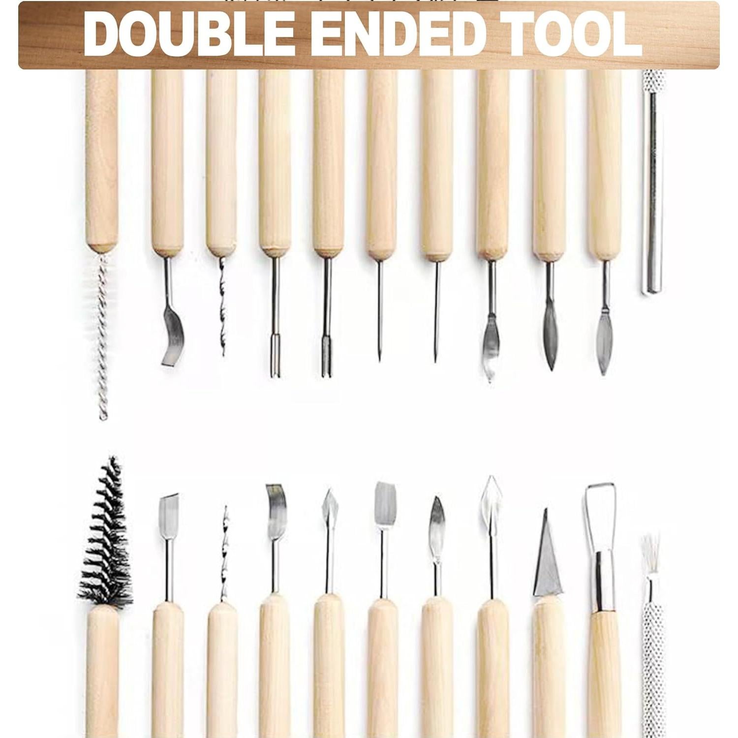 Juego de Herramientas de Escultura en Arcilla LINPHCEY 11 Piezas