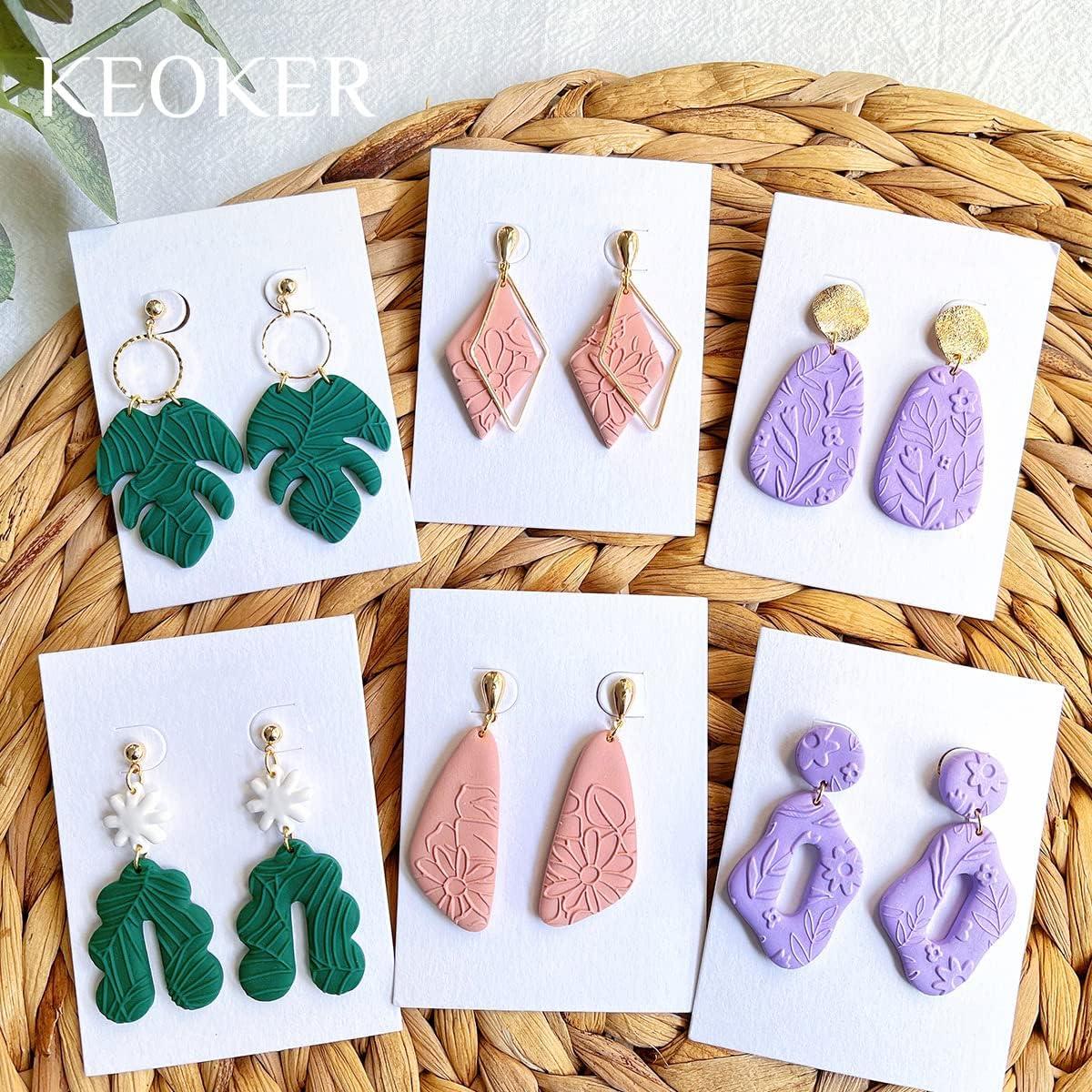 Hojas de Textura de Arcilla Polimérica Keoker Floral B - 1 Unidad