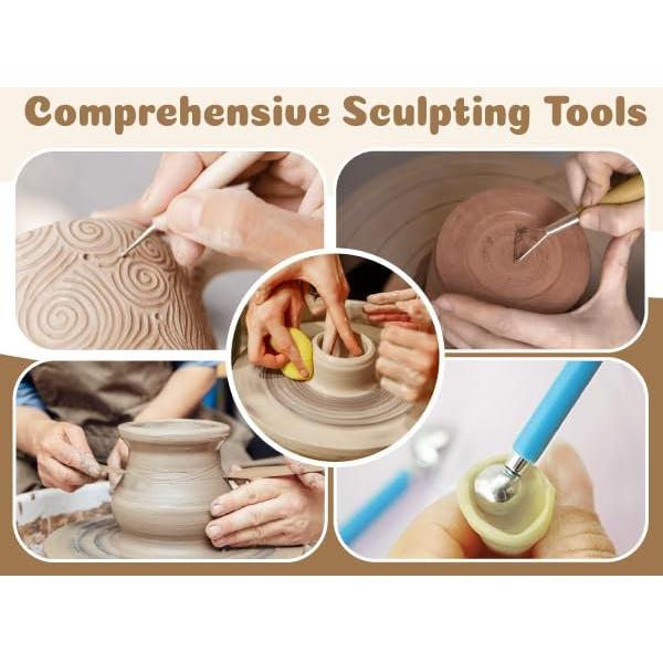 Kit de Arcilla Secada al Aire Anpro 46 en 1 para Adultos