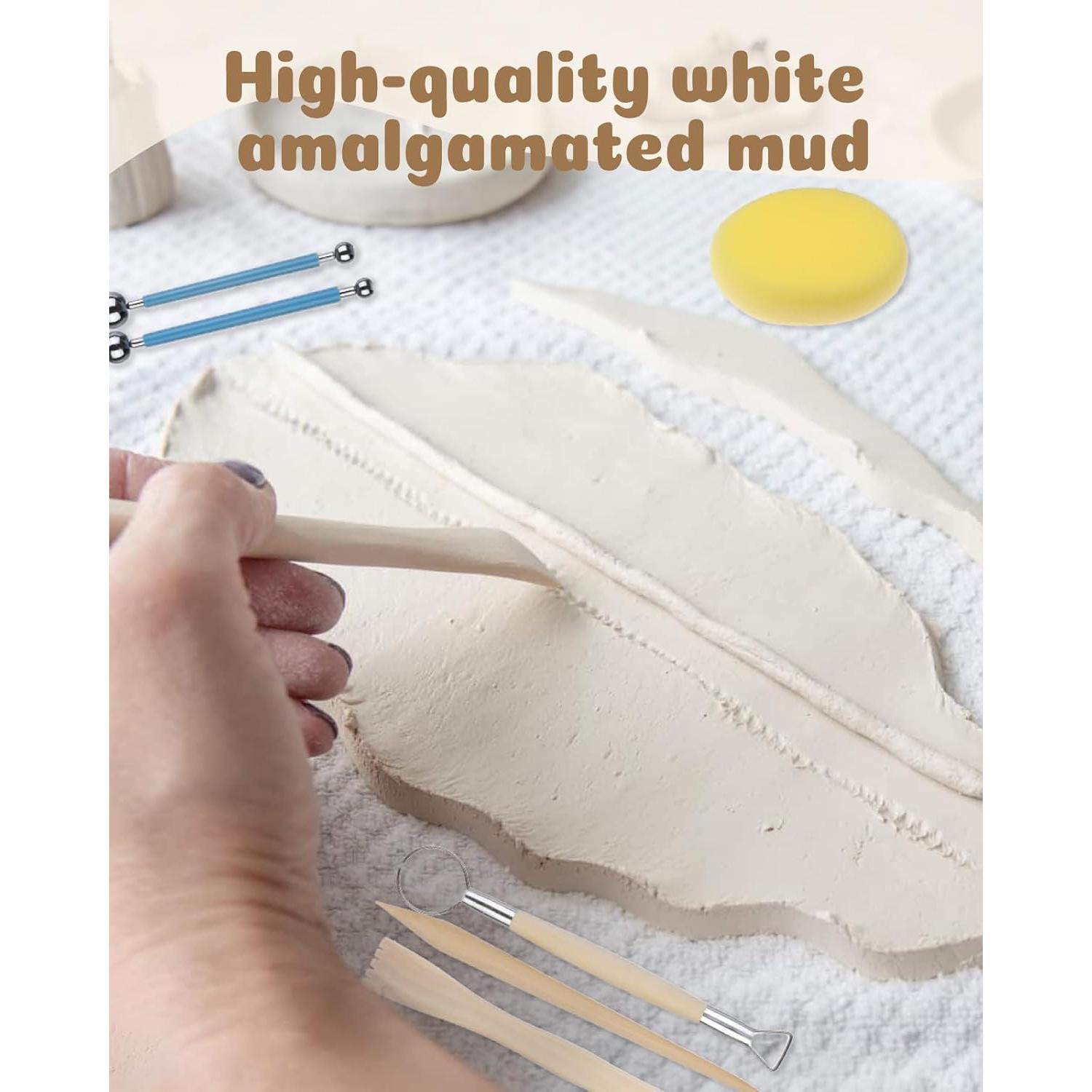 Kit de Arcilla Secada al Aire Anpro 46 en 1 para Adultos