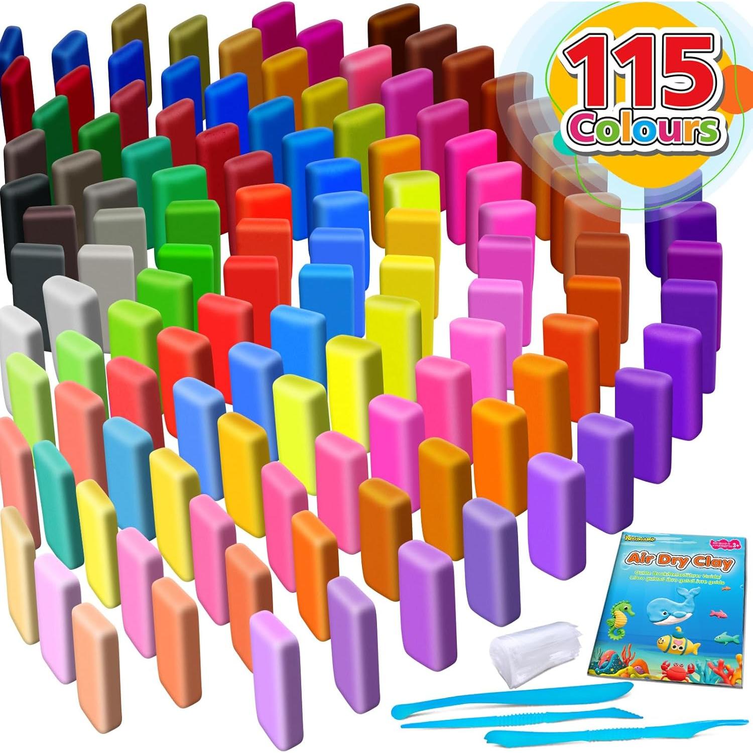 Arcilla Secada al Aire 115 Colores YOPINSAND para Niños