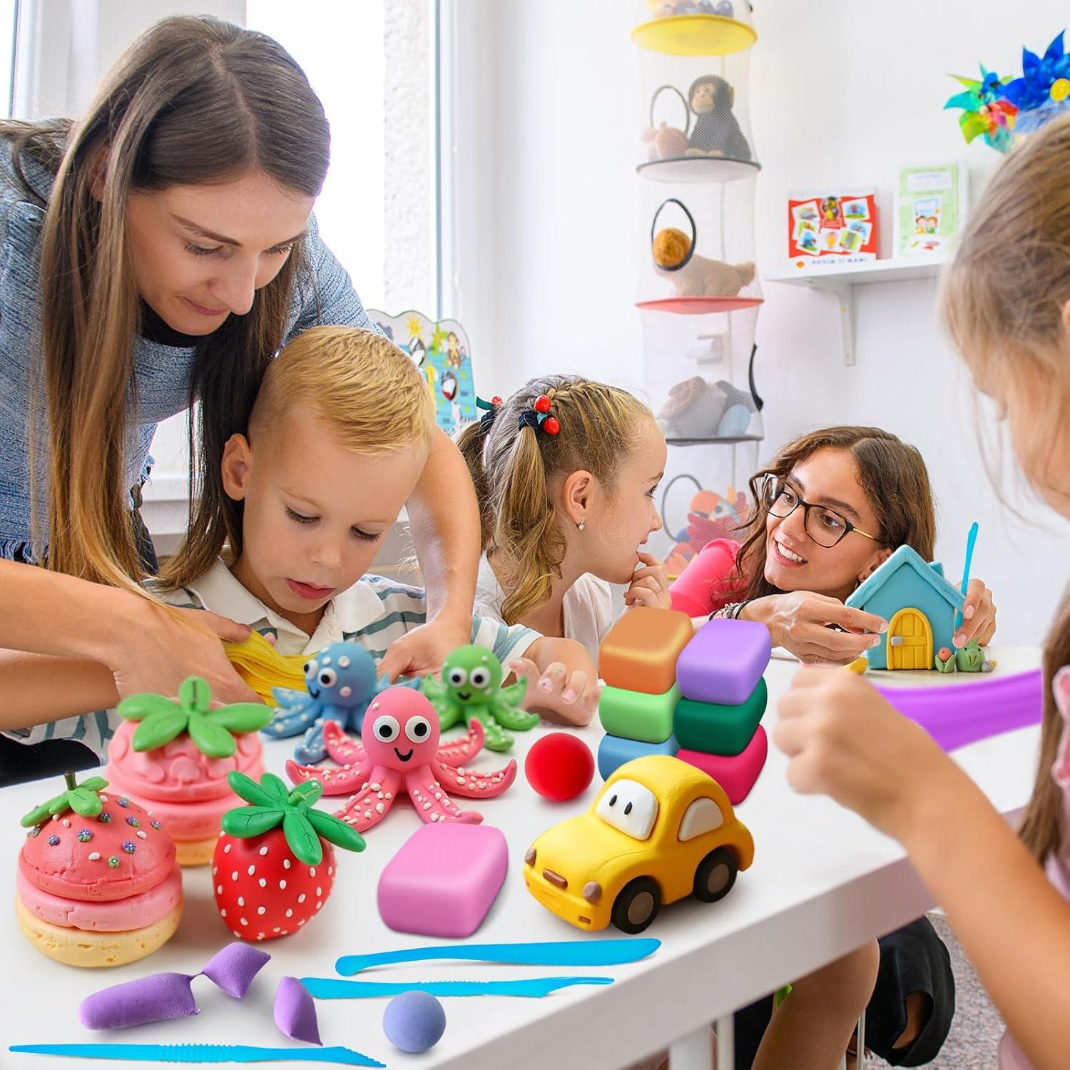 Arcilla Secada al Aire 115 Colores YOPINSAND para Niños