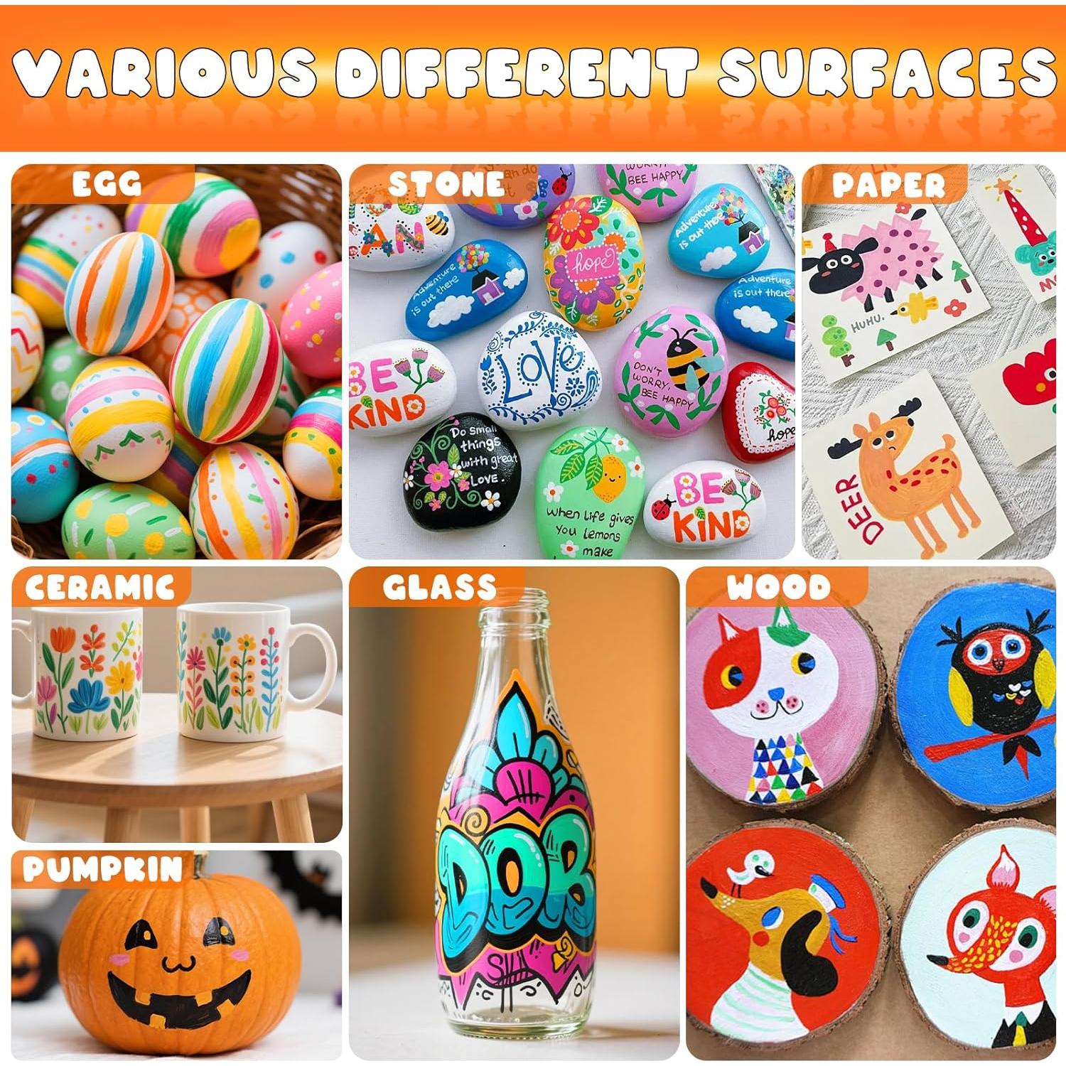 Marcadores Acrílicos Aen Art 24 Colores Punta de Pincel