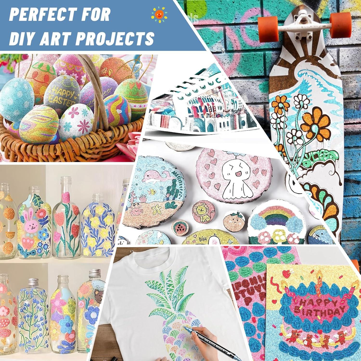 28 Marcadores Acrílicos Metálicos TANMIT Doble Punta 371g