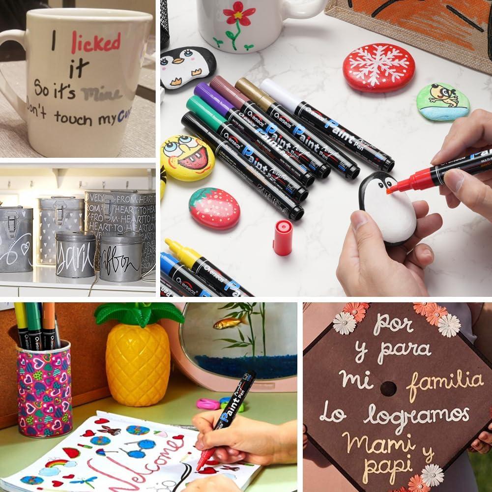 Marcadores de Pintura Acrílica Overseas - Set de 12 Colores