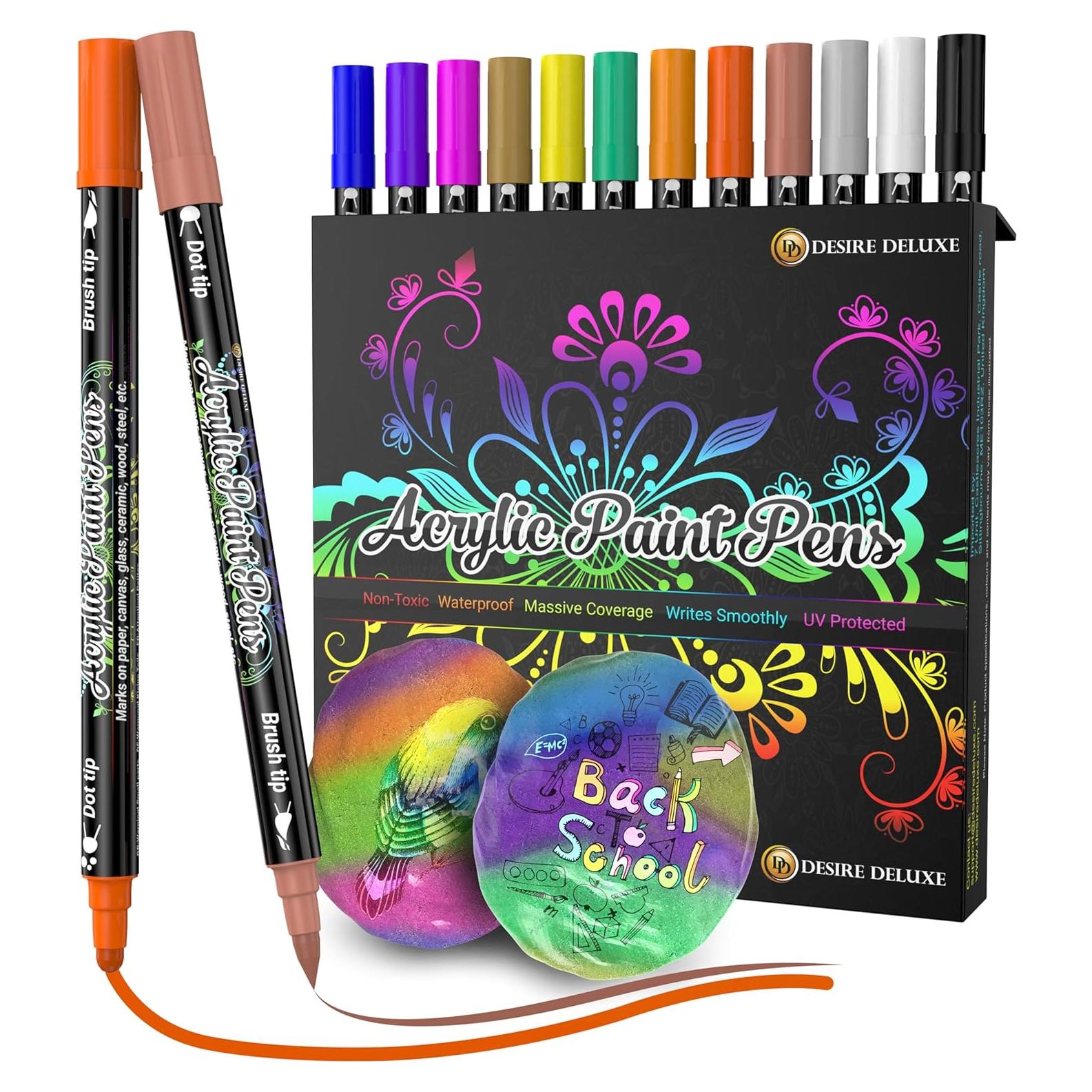 Set de 12 Marcadores Acrílicos Desire Deluxe Multicolor