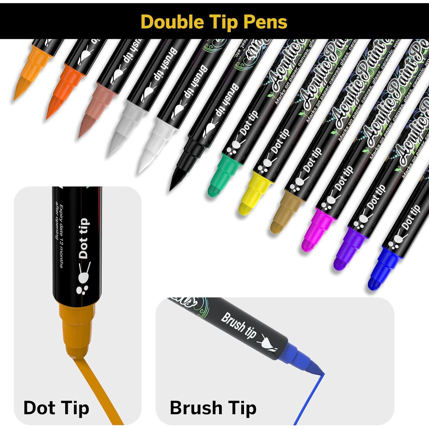 Set de 12 Marcadores Acrílicos Desire Deluxe Multicolor