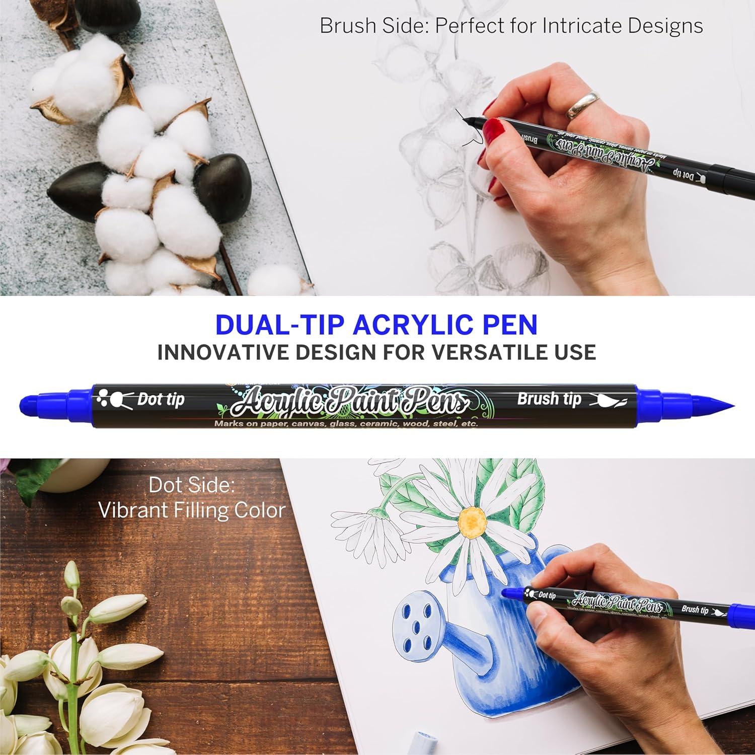 Set de 12 Marcadores Acrílicos Desire Deluxe Multicolor