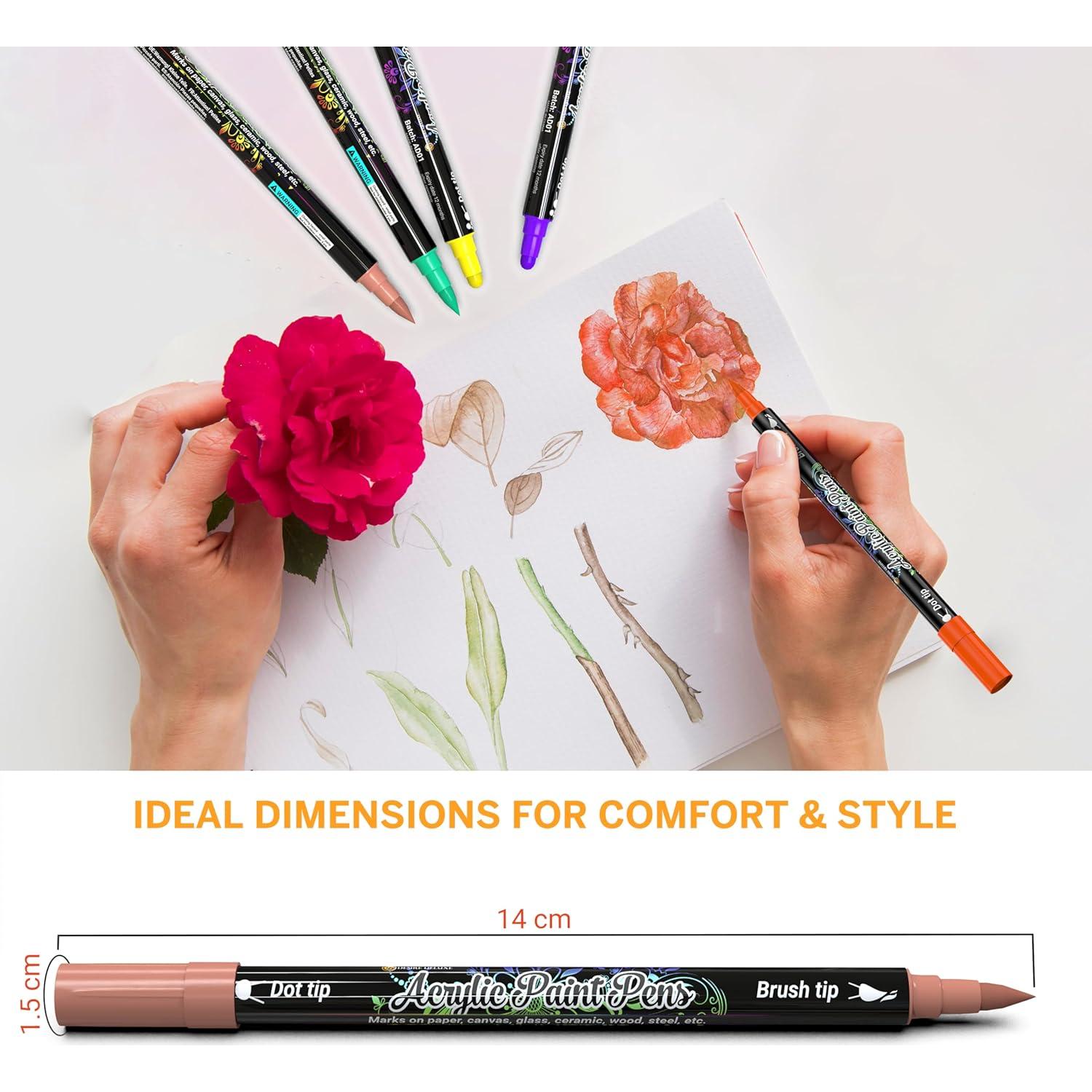 Set de 12 Marcadores Acrílicos Desire Deluxe Multicolor