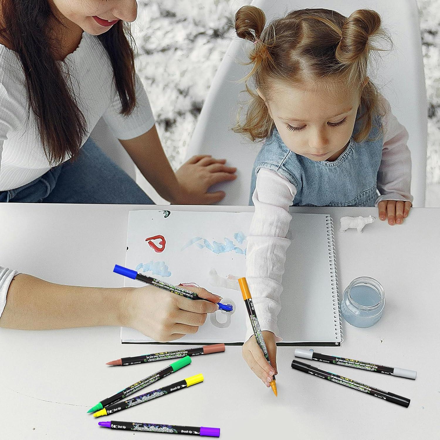 Set de 12 Marcadores Acrílicos Desire Deluxe Multicolor