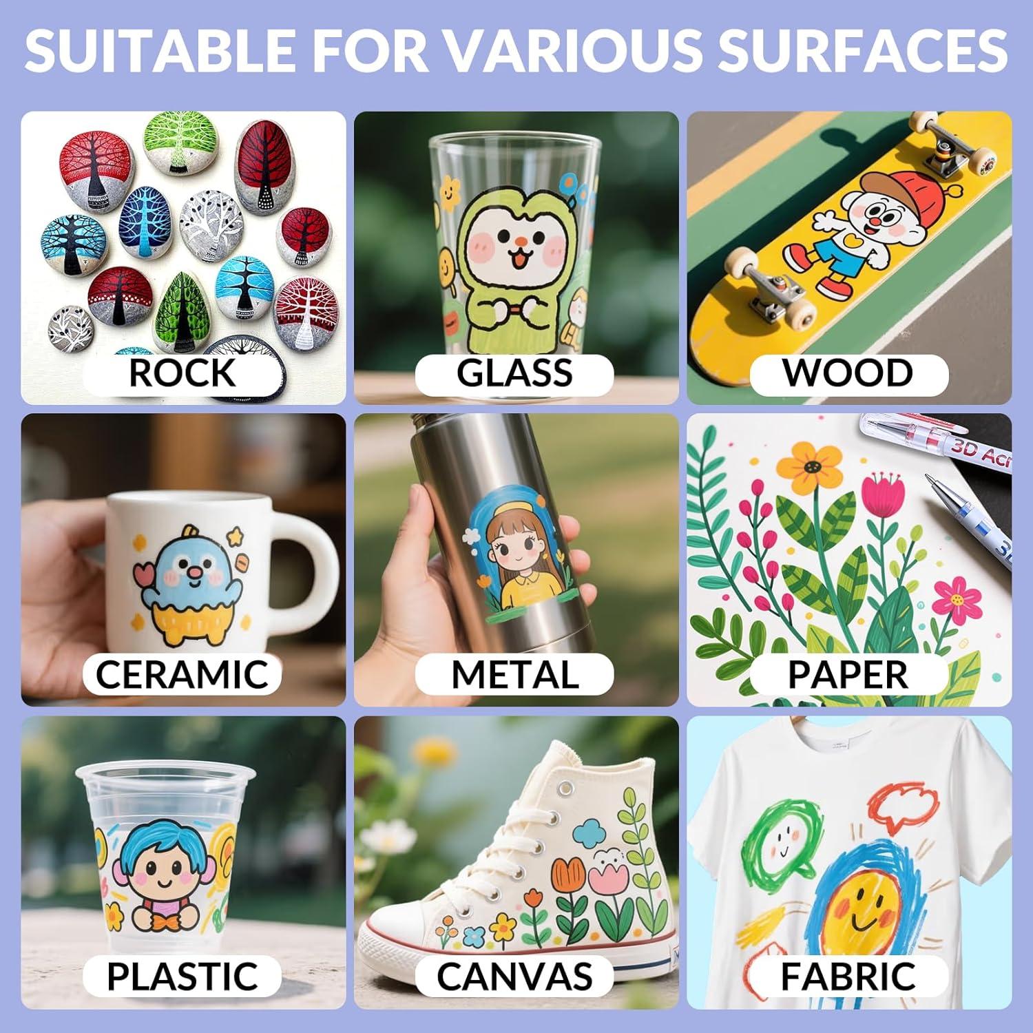 Bolígrafo de Gel Acrílico KEMYR 48 Colores Punta 1mm