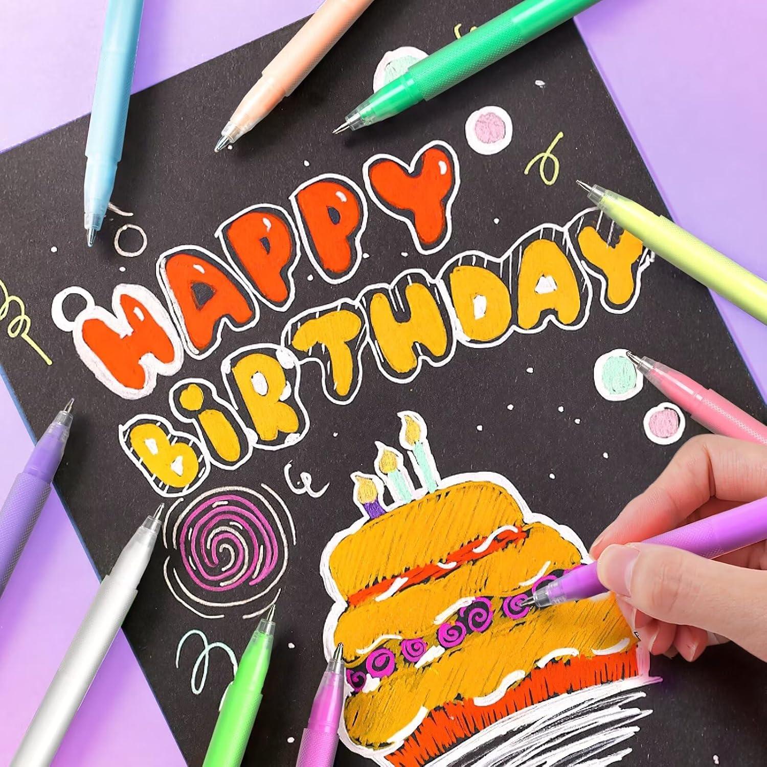 Set de 24 Bolígrafos de Gel Acrílico InkSlick Multicolor 1.0mm