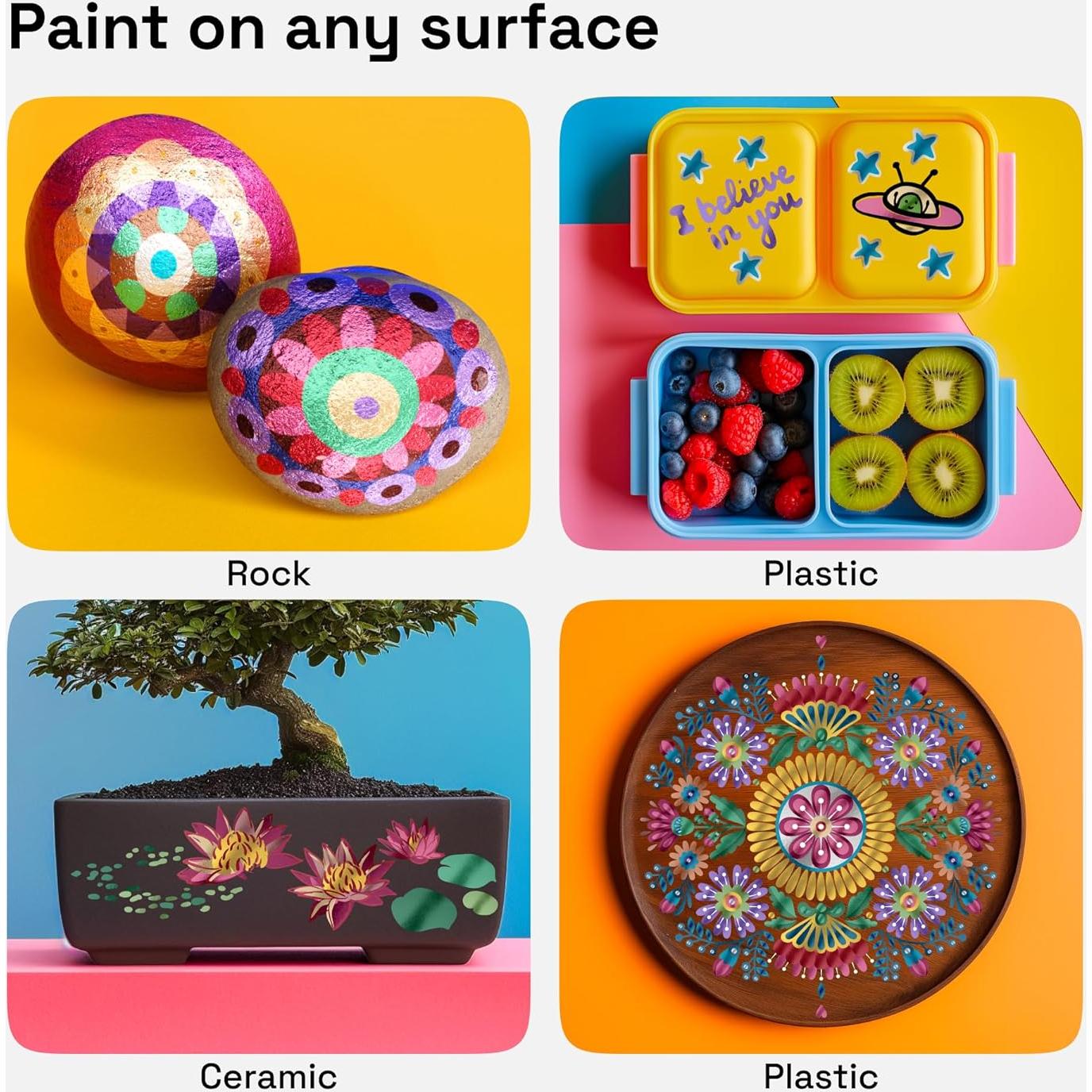 Marcadores de Pintura Acrílica ARTISTRO Doble Punta 24 Colores