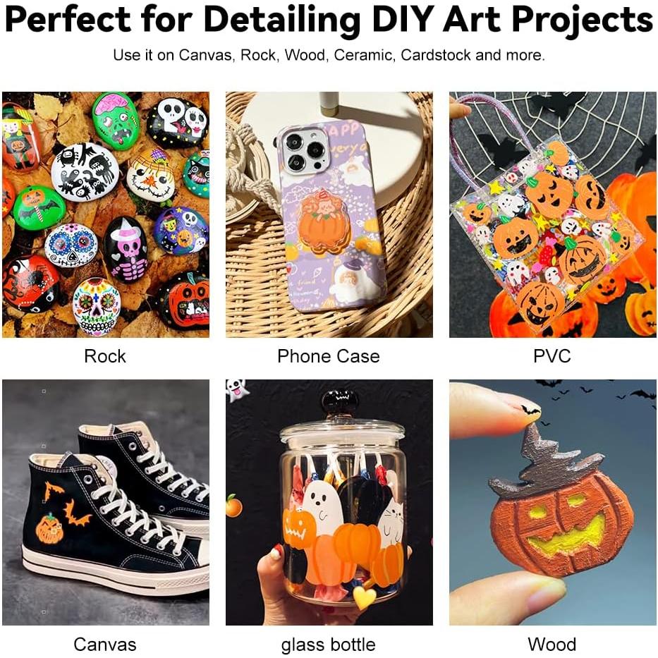 Marcadores de Pintura Acrílica Arrtx 30 Colores Punta de Pincel