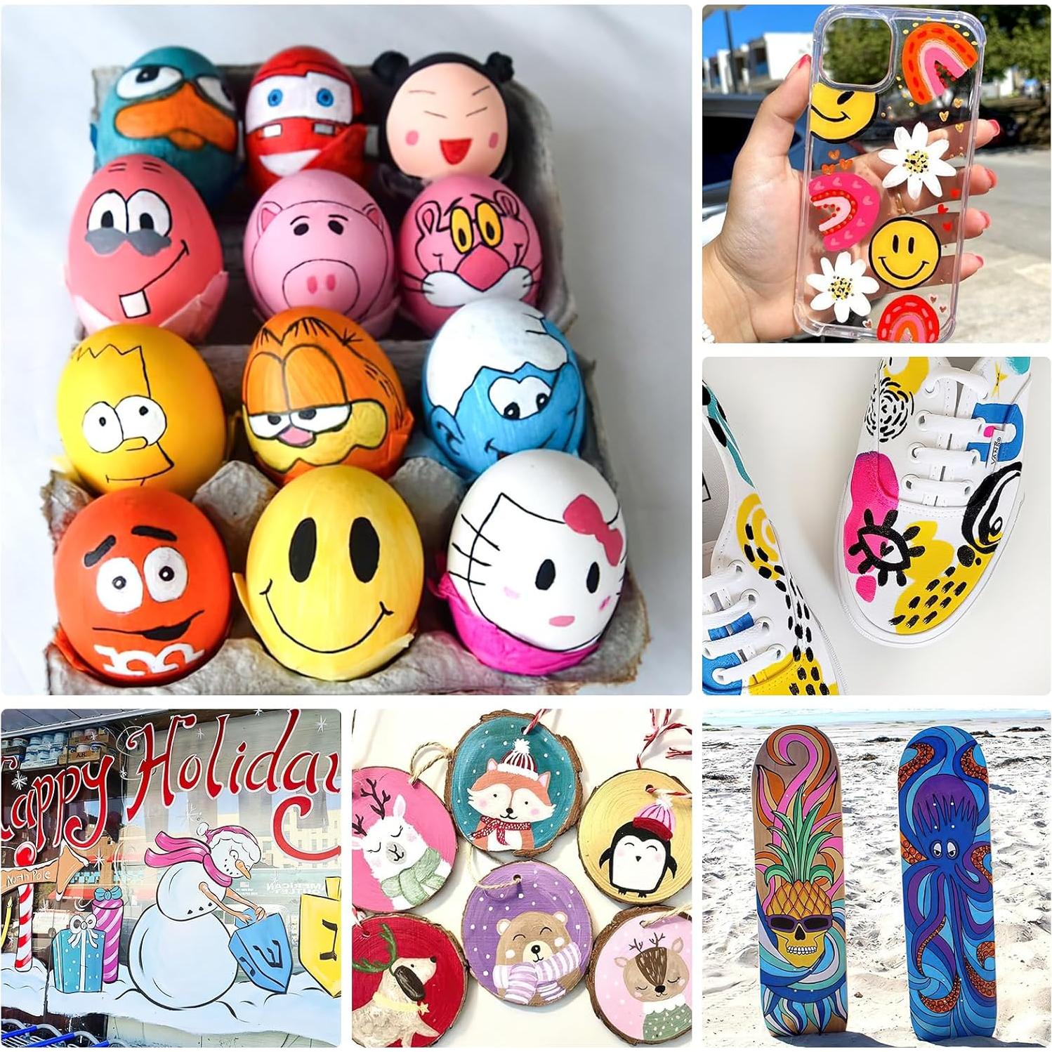 Marcadores Acrílicos SFAIH 24 Colores 3mm Punta Reemplazable