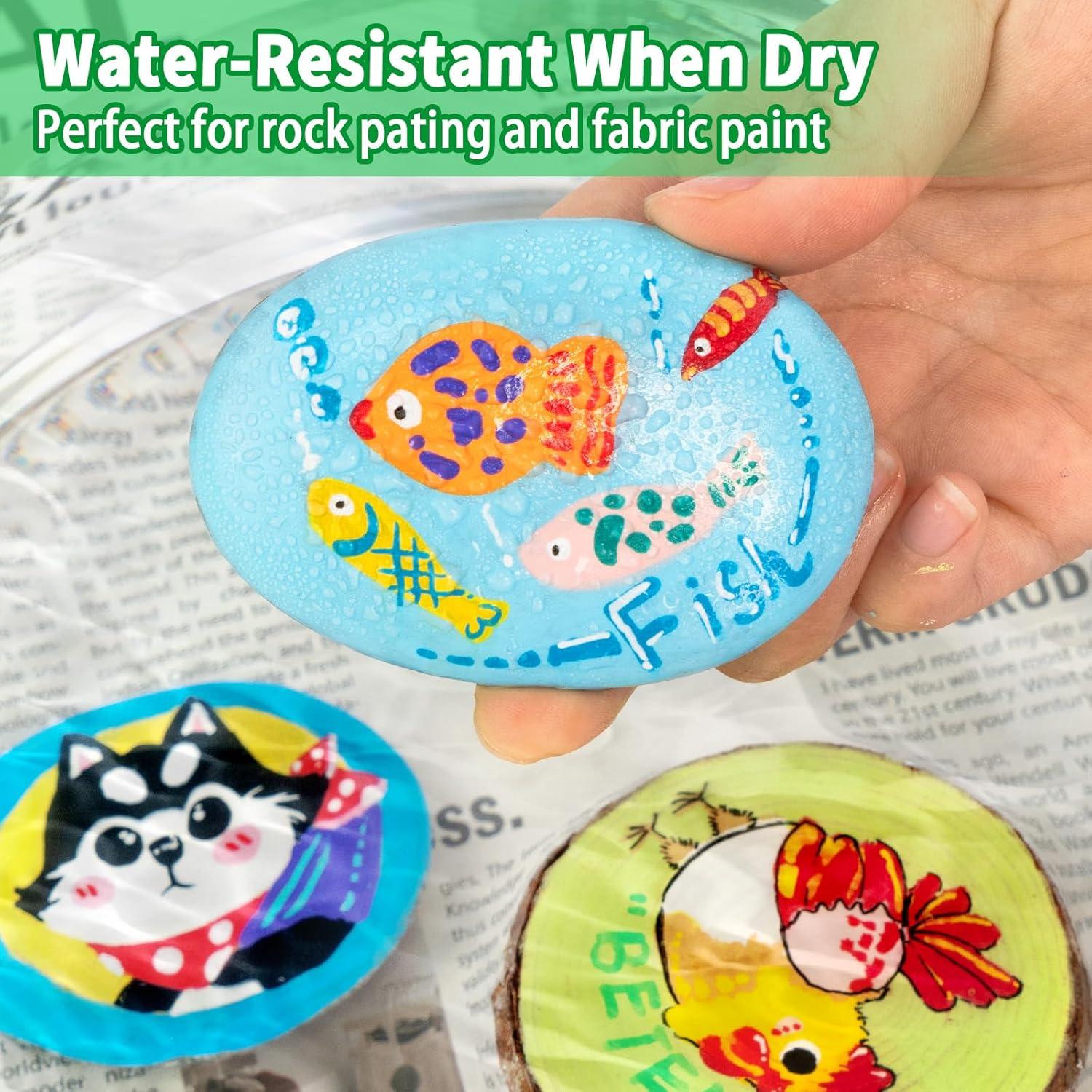 Marcadores Acrílicos Betem 24 Colores Doble Punta 0.5-5mm