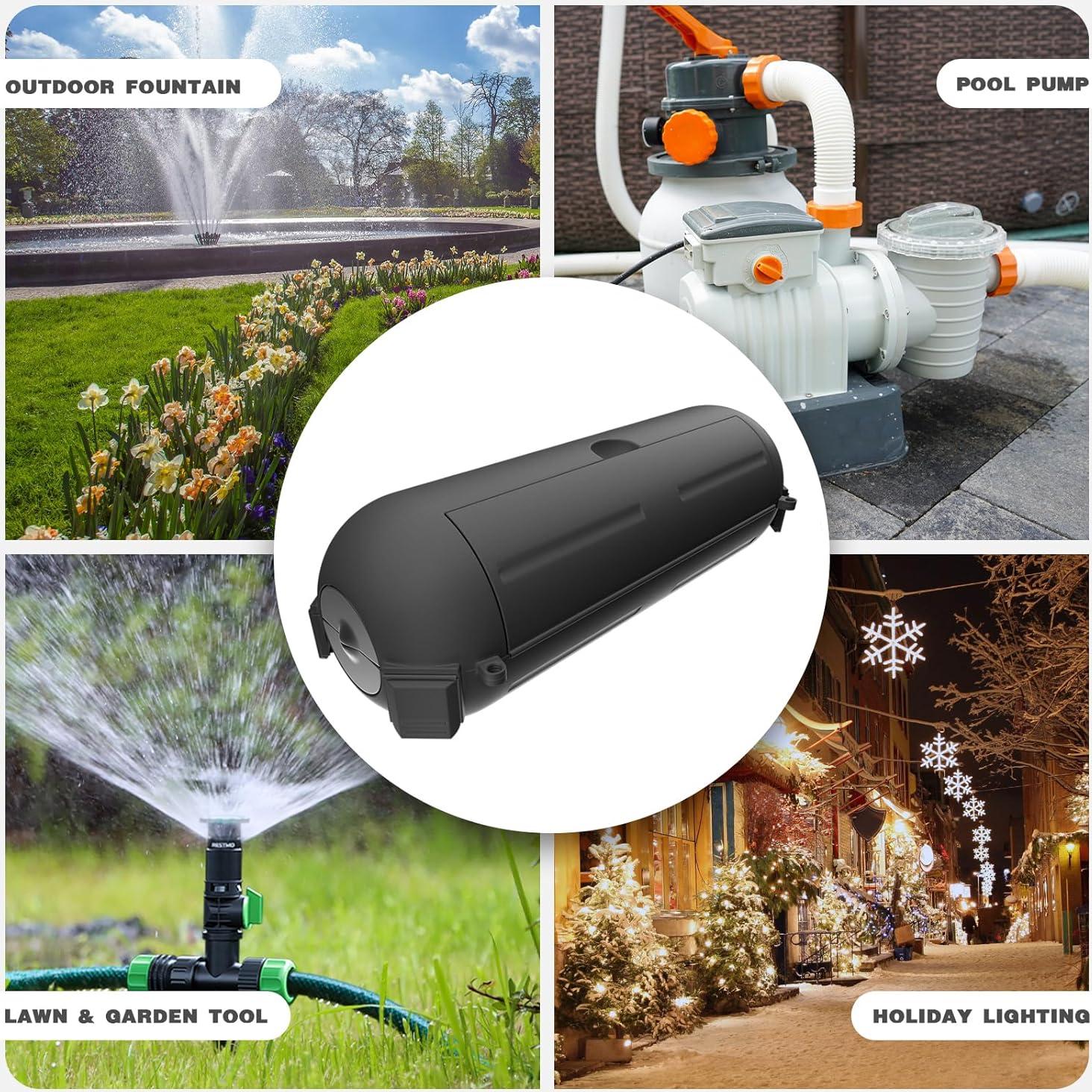 Flemoon Cubierta de Seguridad para Cable de Extensión IP44